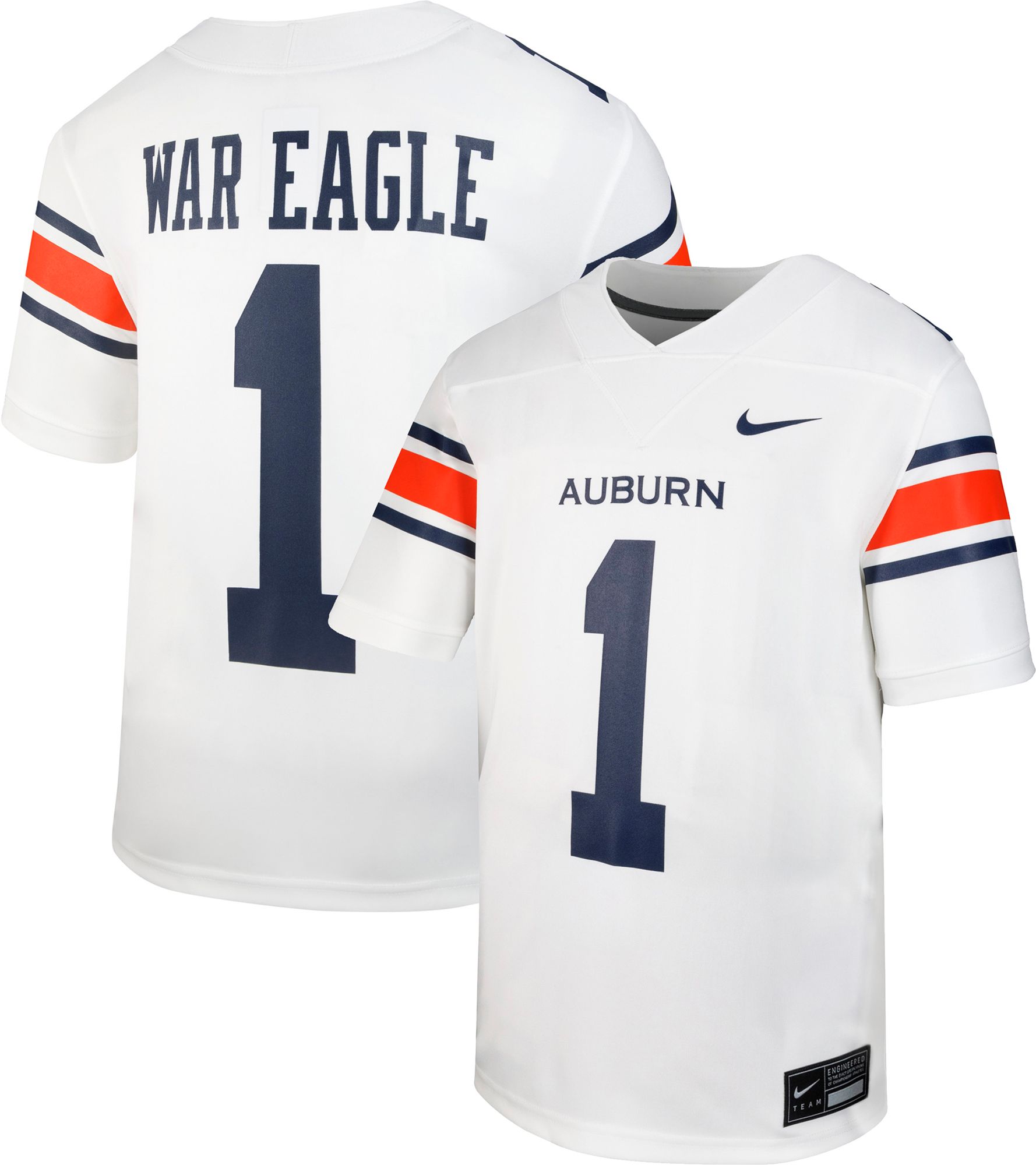 Nike Youth Auburn Tigers White Replica Road Football Jersey product image