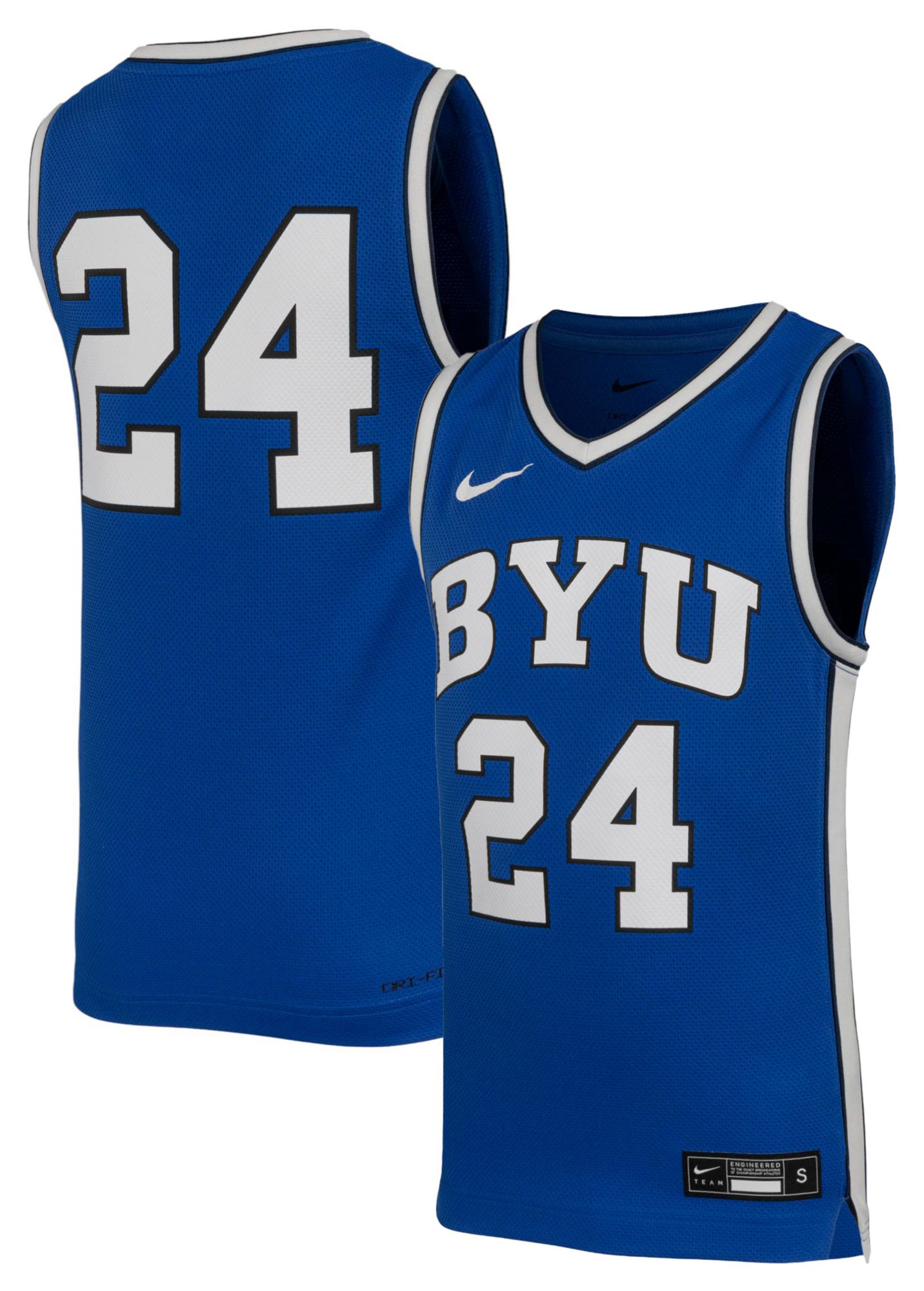 Nike Youth BYU Cougars Royal Replica Basketball Jersey product image