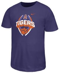 Nike Youth Clemson Tigers Purple Icon Short Sleeve T-Shirt