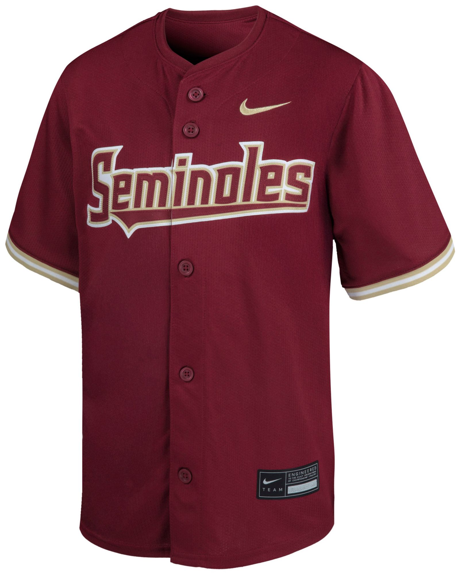 Nike Youth Florida State Seminoles Maroon Replica Baseball Jersey product image