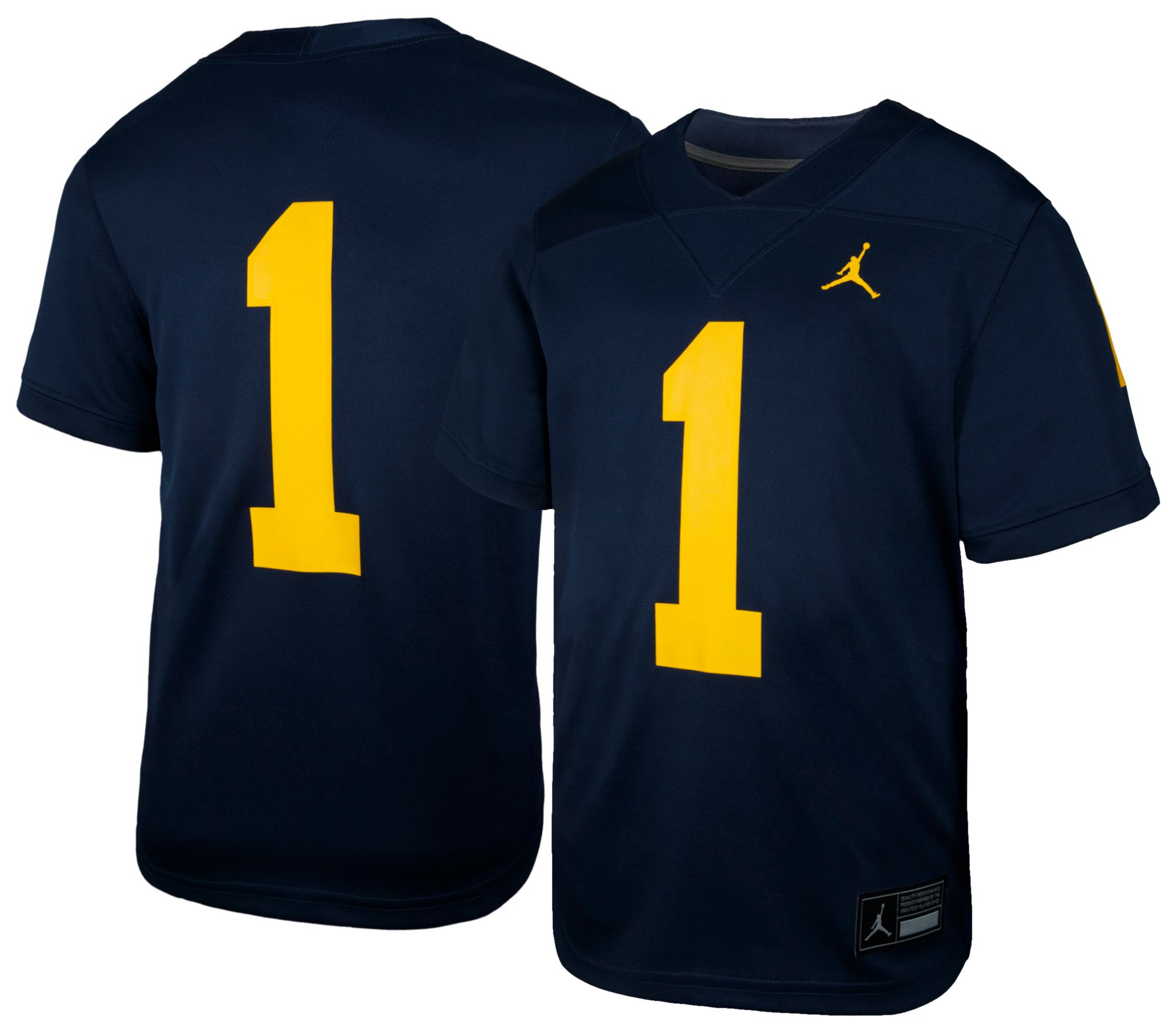 Jordan Youth Michigan Wolverines Navy Replica Home Football Jersey product image