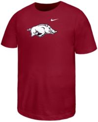 Nike Youth Arkansas Razorbacks Crimson Core Cotton Primary Logo Short ...