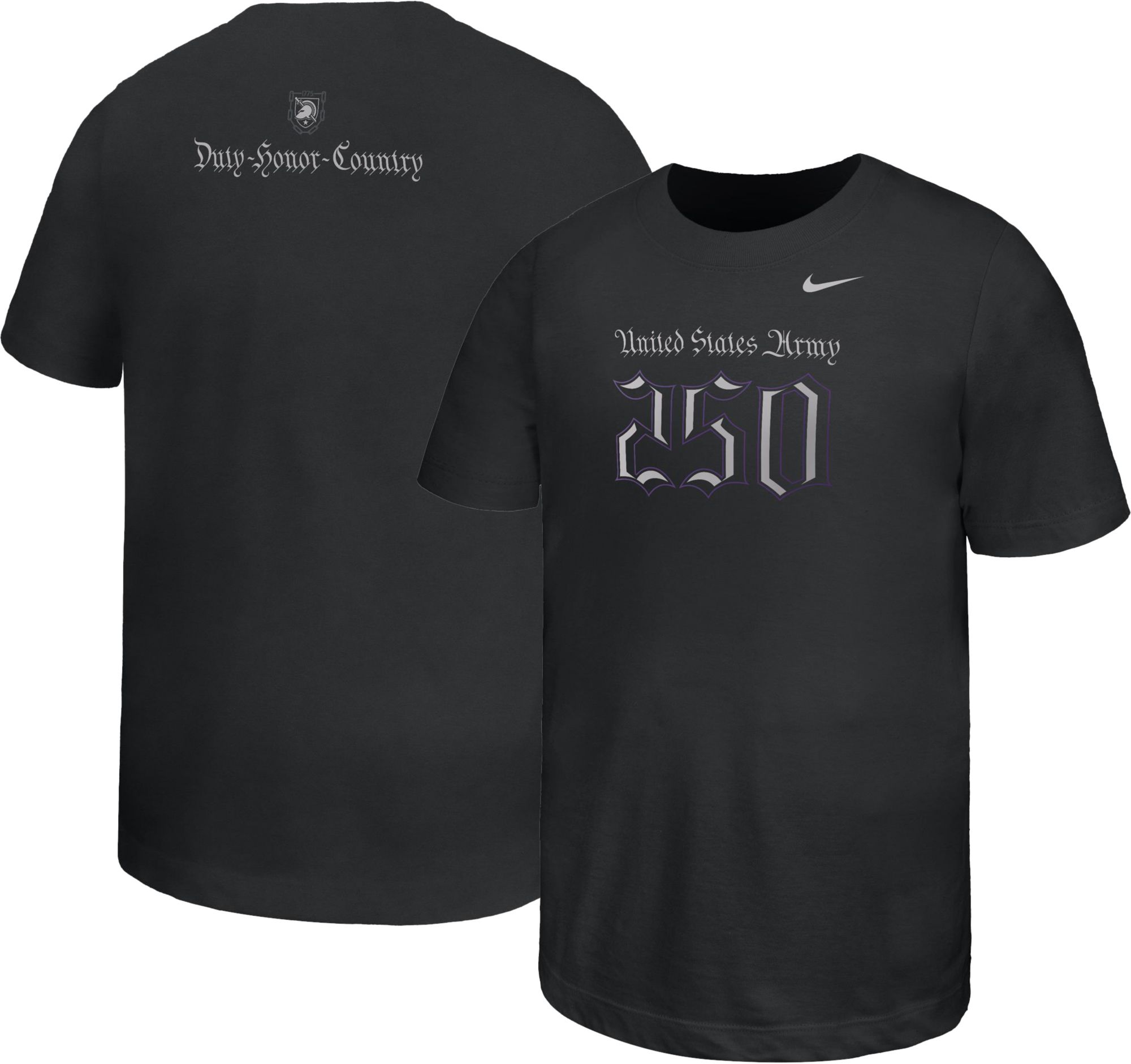 Nike Youth Army West Point Black Knights Rivalry Black T-Shirt product image