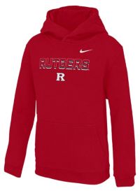 Nike Youth Rutgers Scarlet Knights Red Team Shadow Club Pullover Hoodie ...