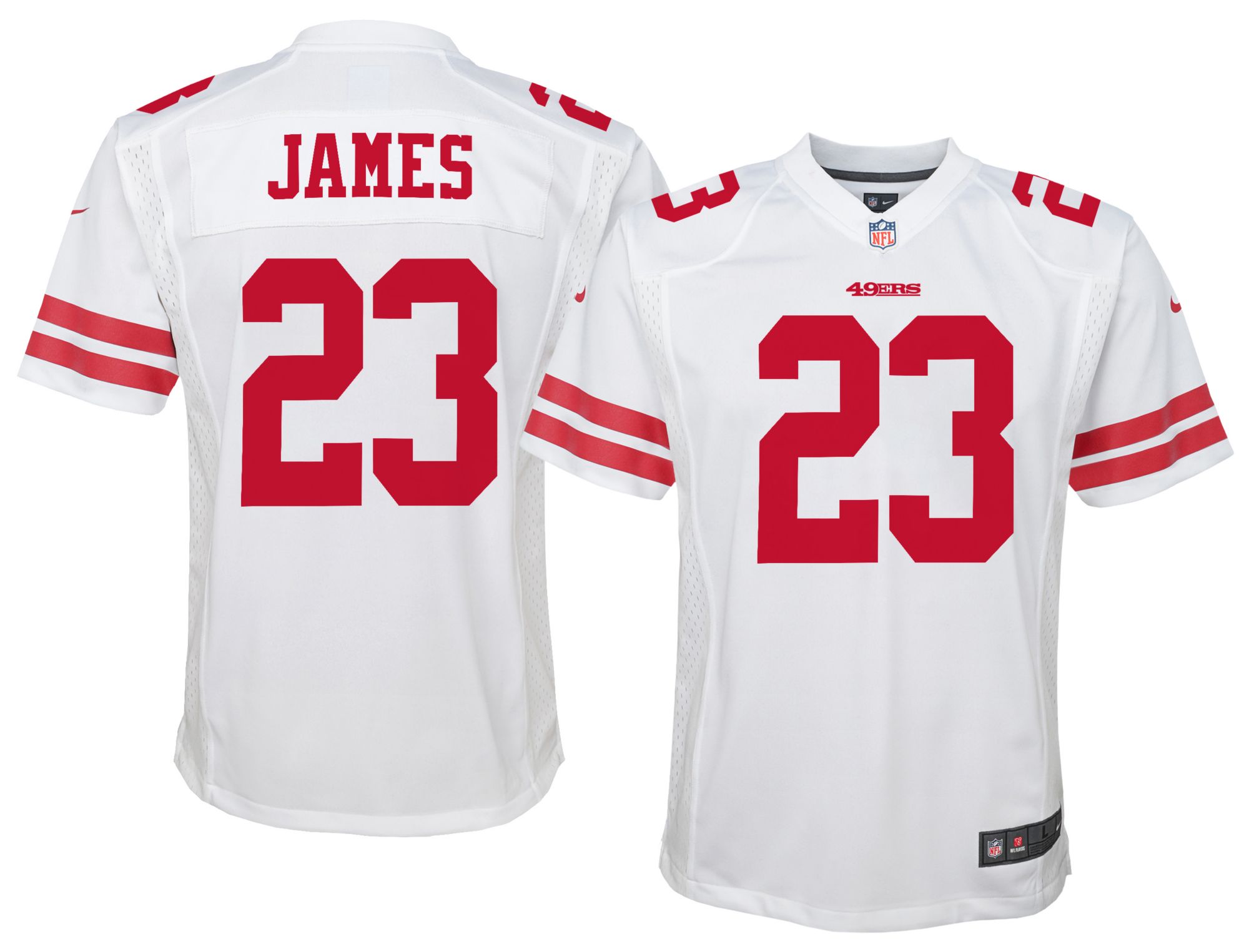 Nike Youth San Francisco 49ers Christian McCaffrey #23 White Game Jersey product image