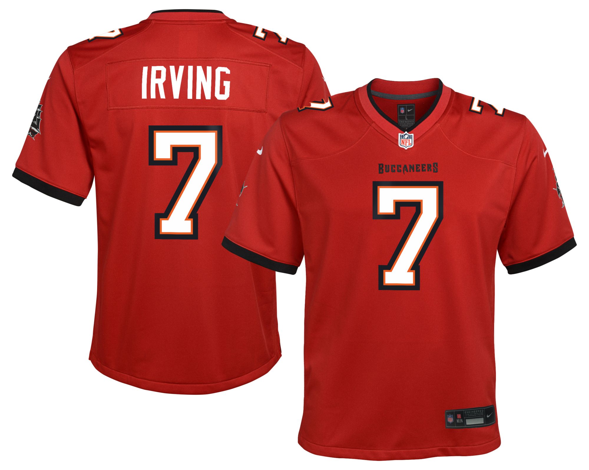 Nike Youth Tampa Bay Buccaneers Bucky Irving #7 Red Game Jersey product image