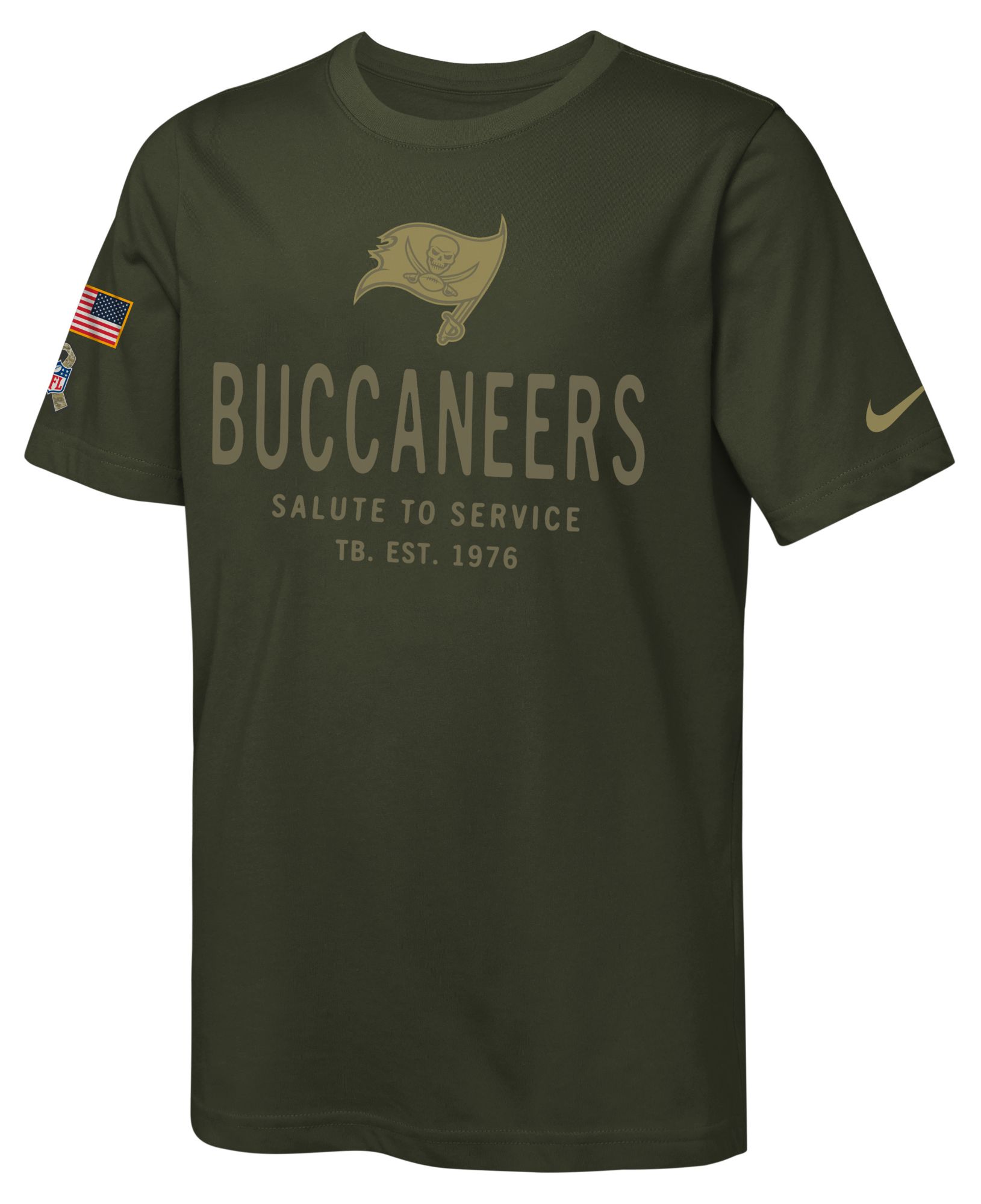Nike Youth Tampa Bay Buccaneers Sequoia Salute to Service 2025 Dri-FIT T-Shirt product image