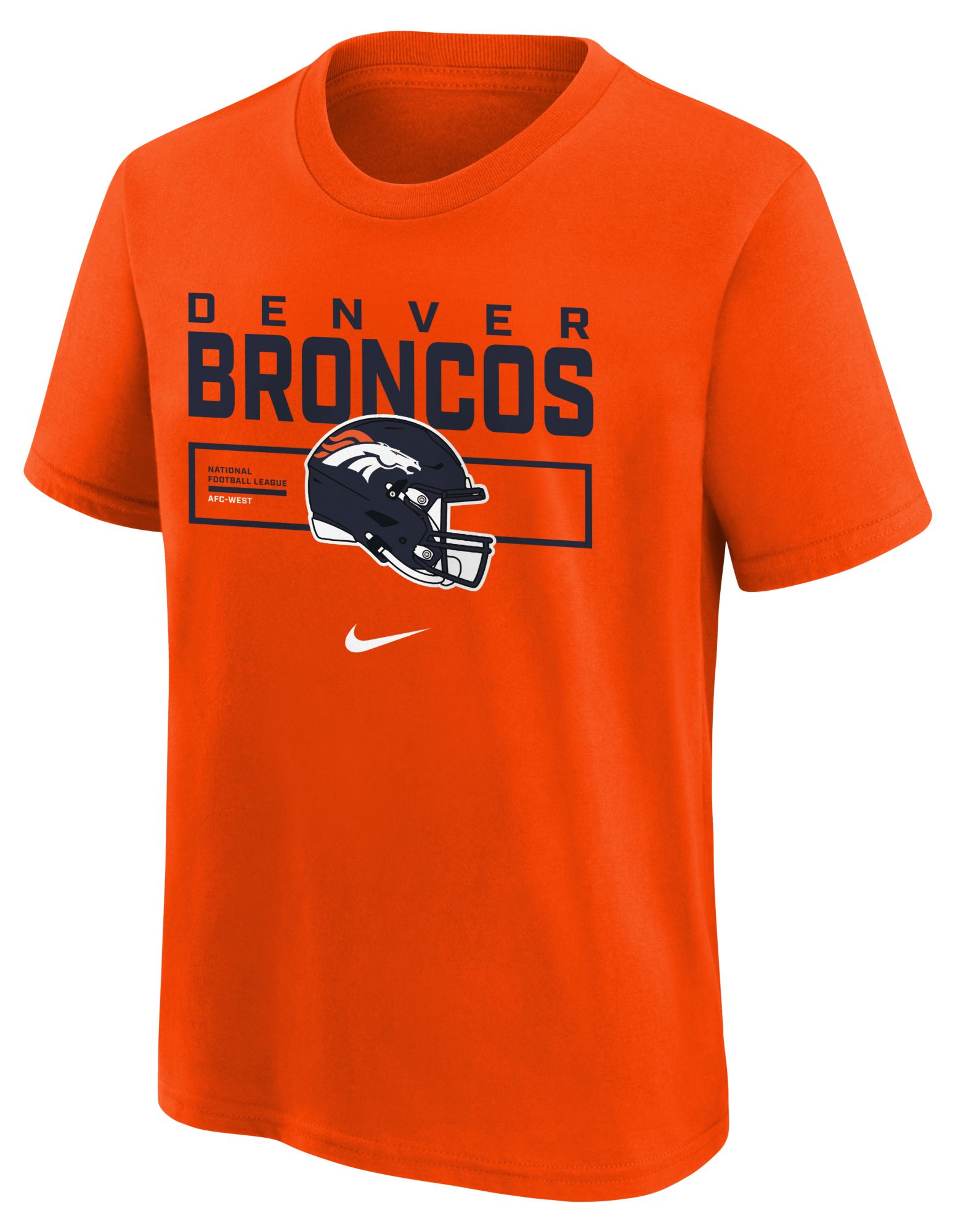 Nike Youth Denver Broncos Helmet Essential Orange T-Shirt product image