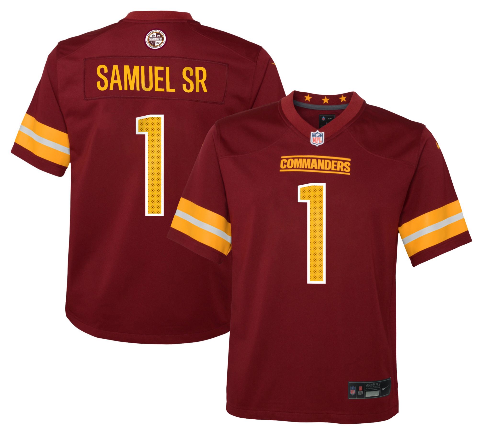 Nike Youth Washington Commanders Deebo Samuel #1 Red Game Jersey product image