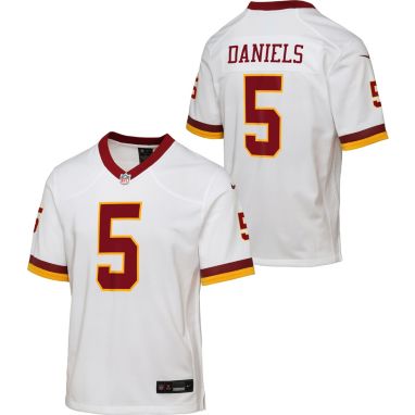 sorry, Nike Youth Washington Commanders Jayden Daniels #5 2nd Alternate White Game Jersey is currently out of stock