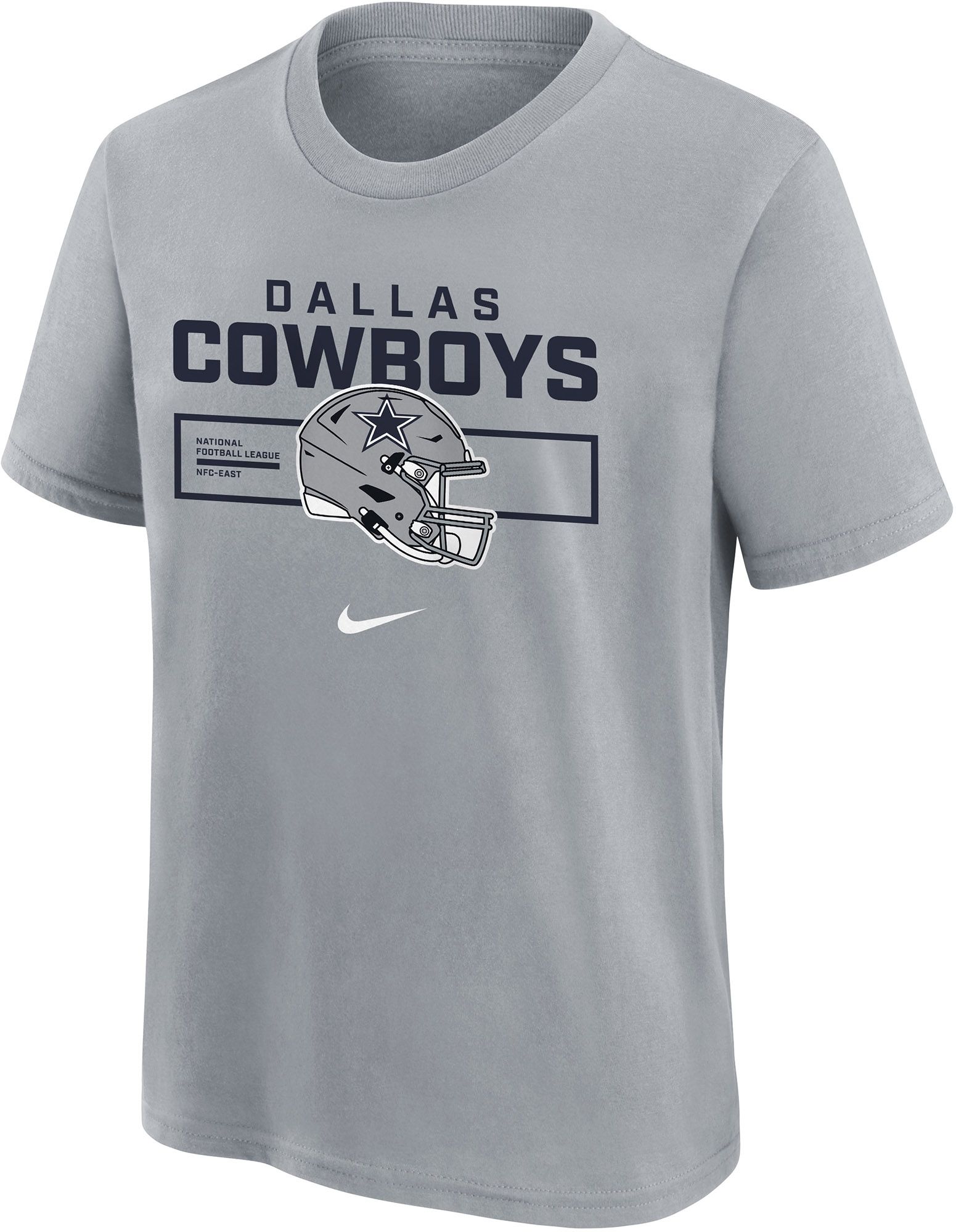Nike Youth Dallas Cowboys Grey Helmet Essential T-Shirt product image