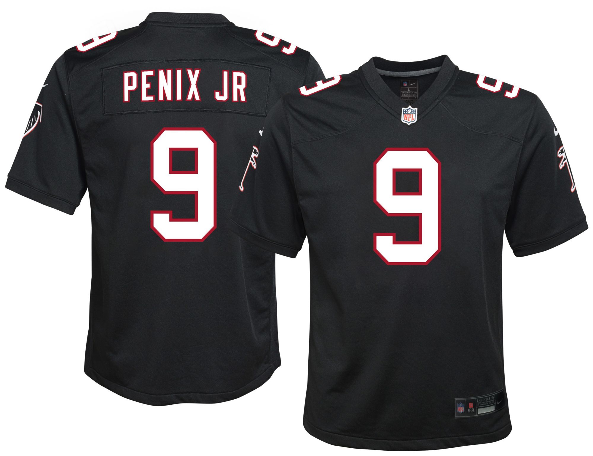 Nike Youth Atlanta Falcons Michael Penix Jr. #9 Black Game Alternate Jersey product image