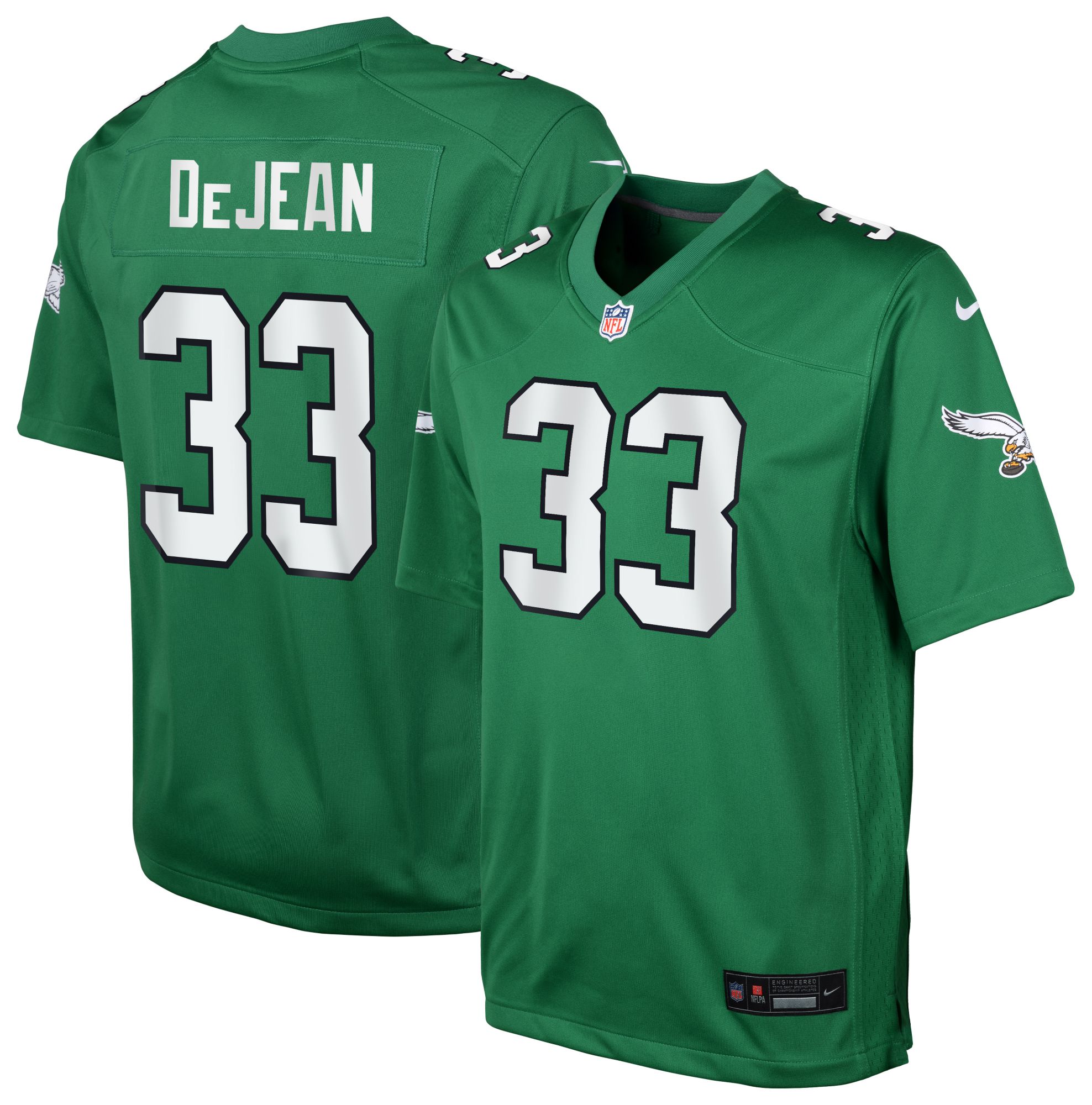 Nike Youth Philadelphia Eagles Cooper DeJean #33 Kelly Green Alternate Game Jersey product image