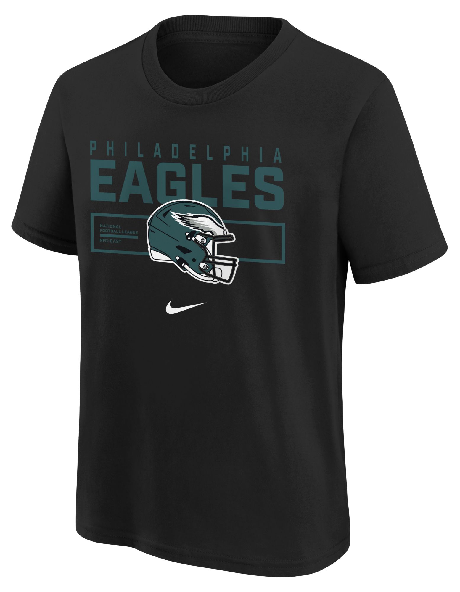Nike Youth Philadelphia Eagles Black Helmet Essential Short Sleeve T-Shirt product image