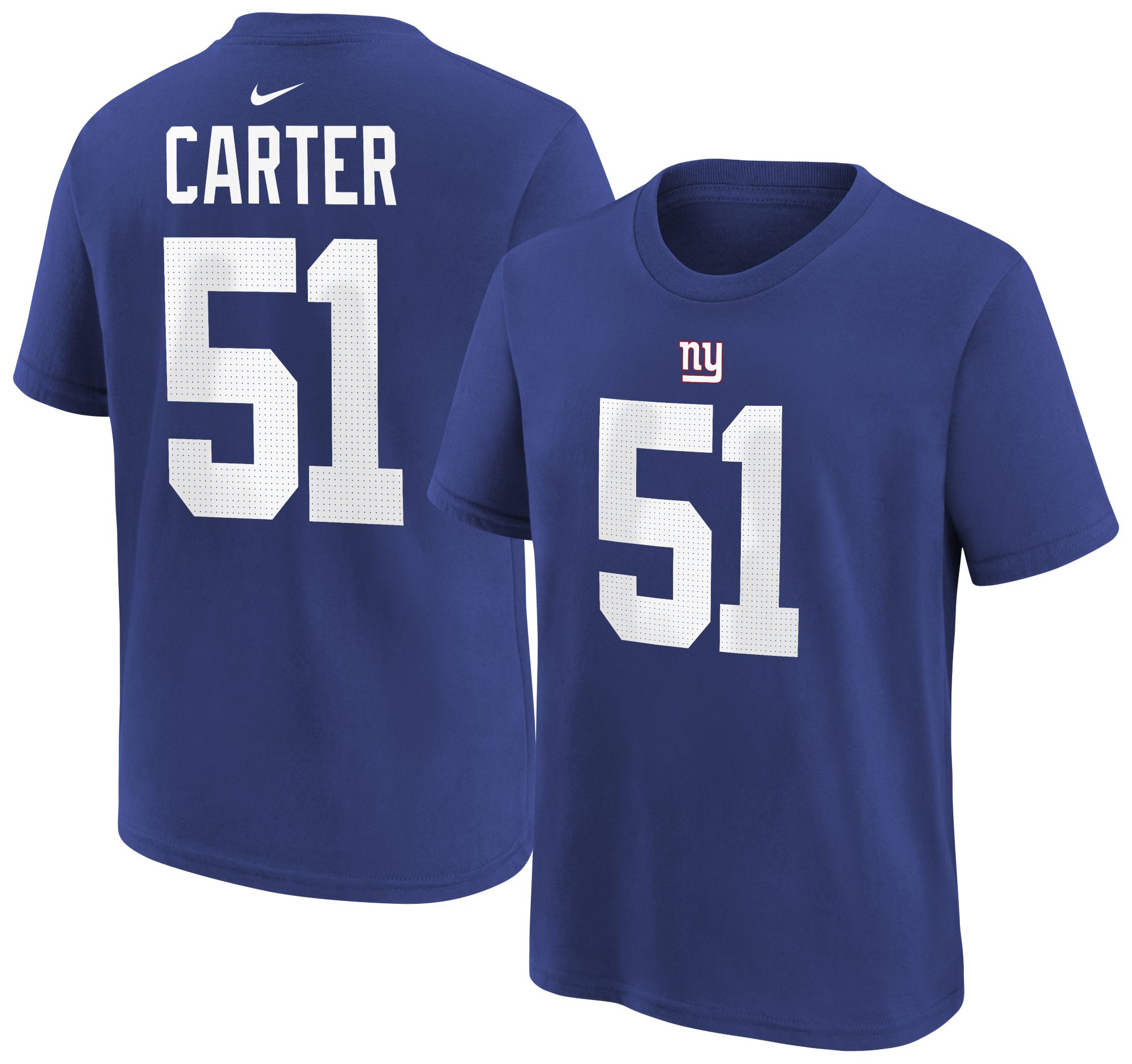 Nike Youth New York Giants Abdul Carter #51 Blue T-Shirt product image