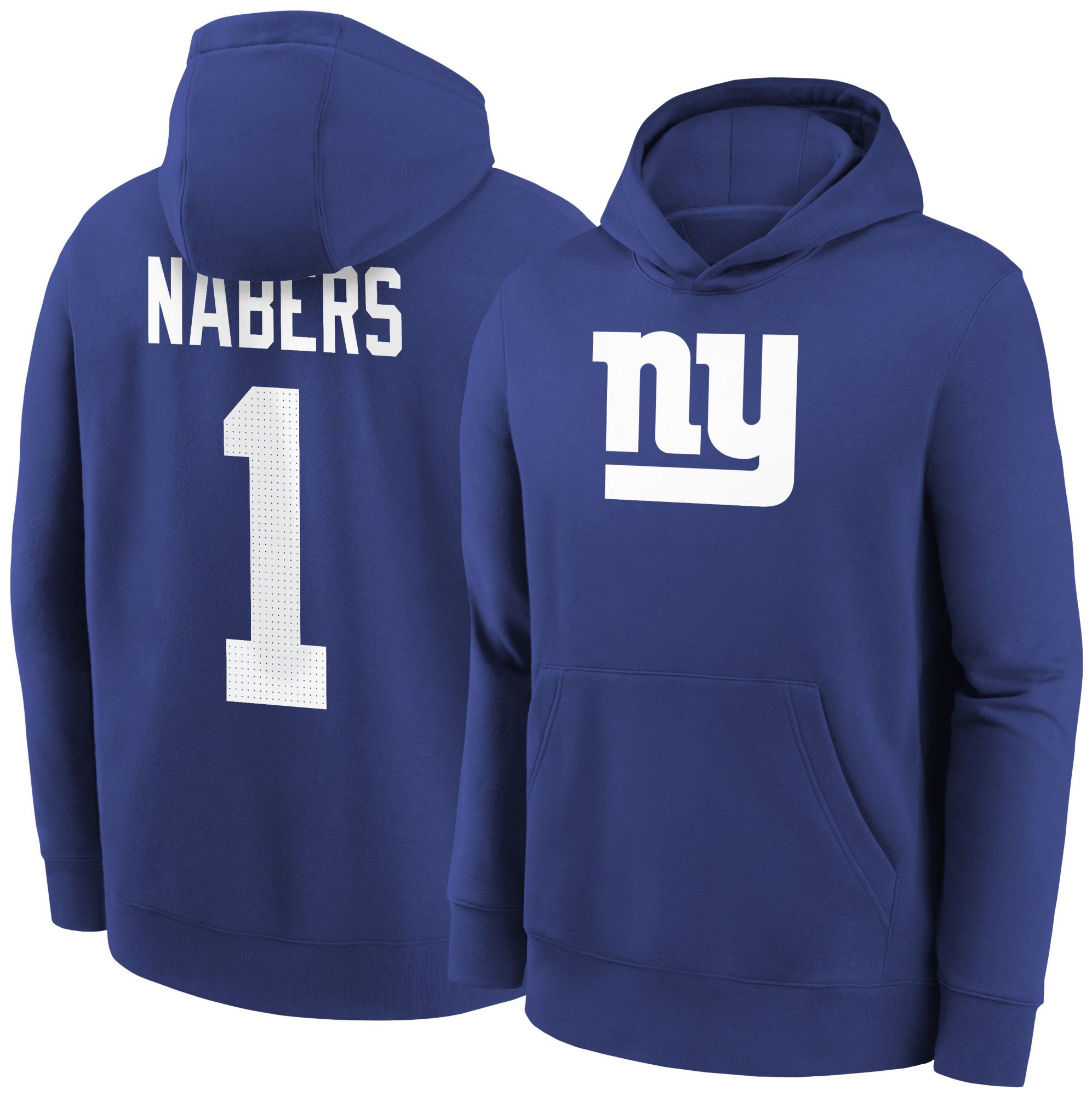 Nike Youth New York Giants Malik Nabers #1 Pullover Hoodie product image