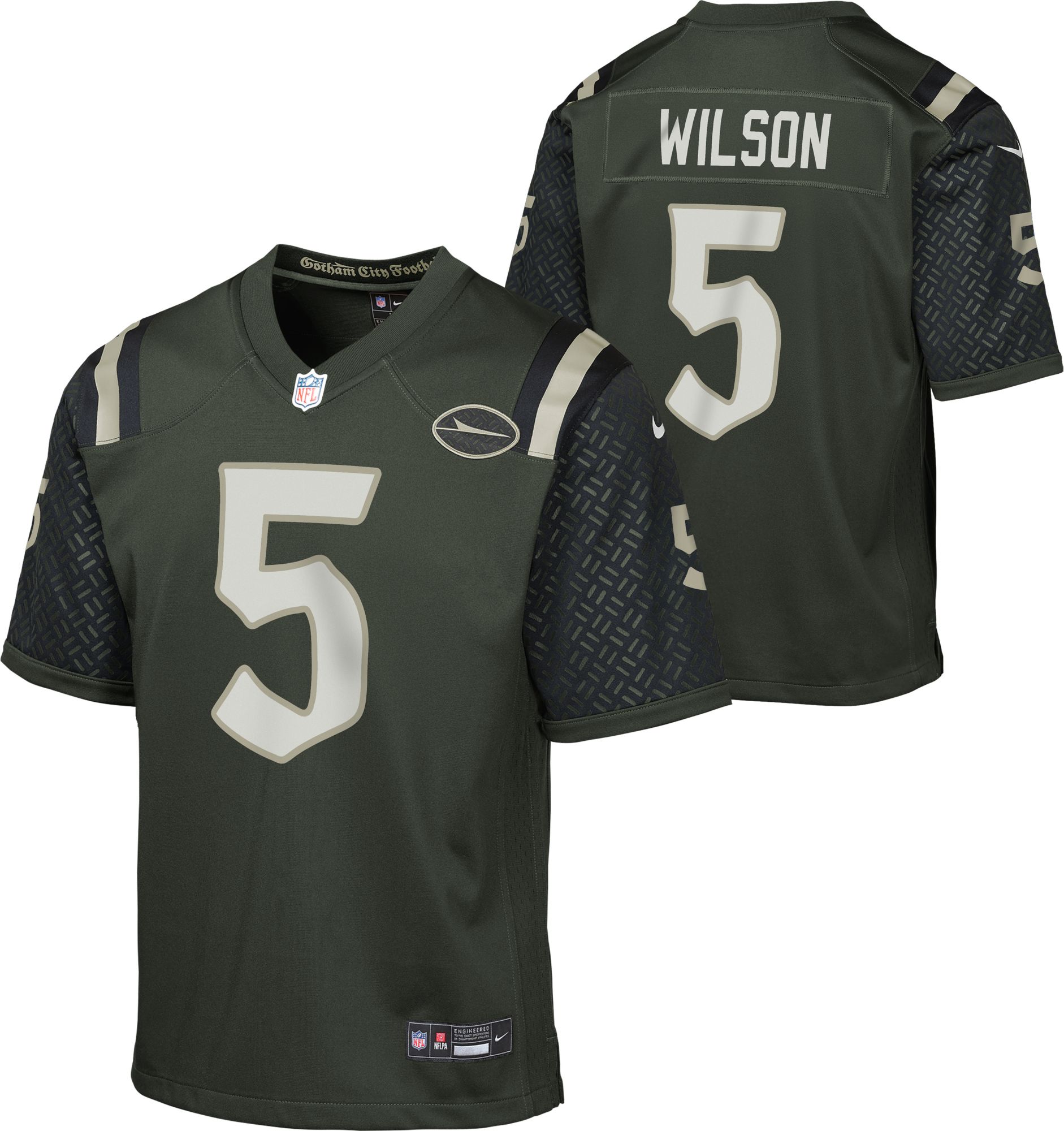 Nike Youth New York Jets Garrett Wilson #5 NFL Rivalries Game Jersey product image