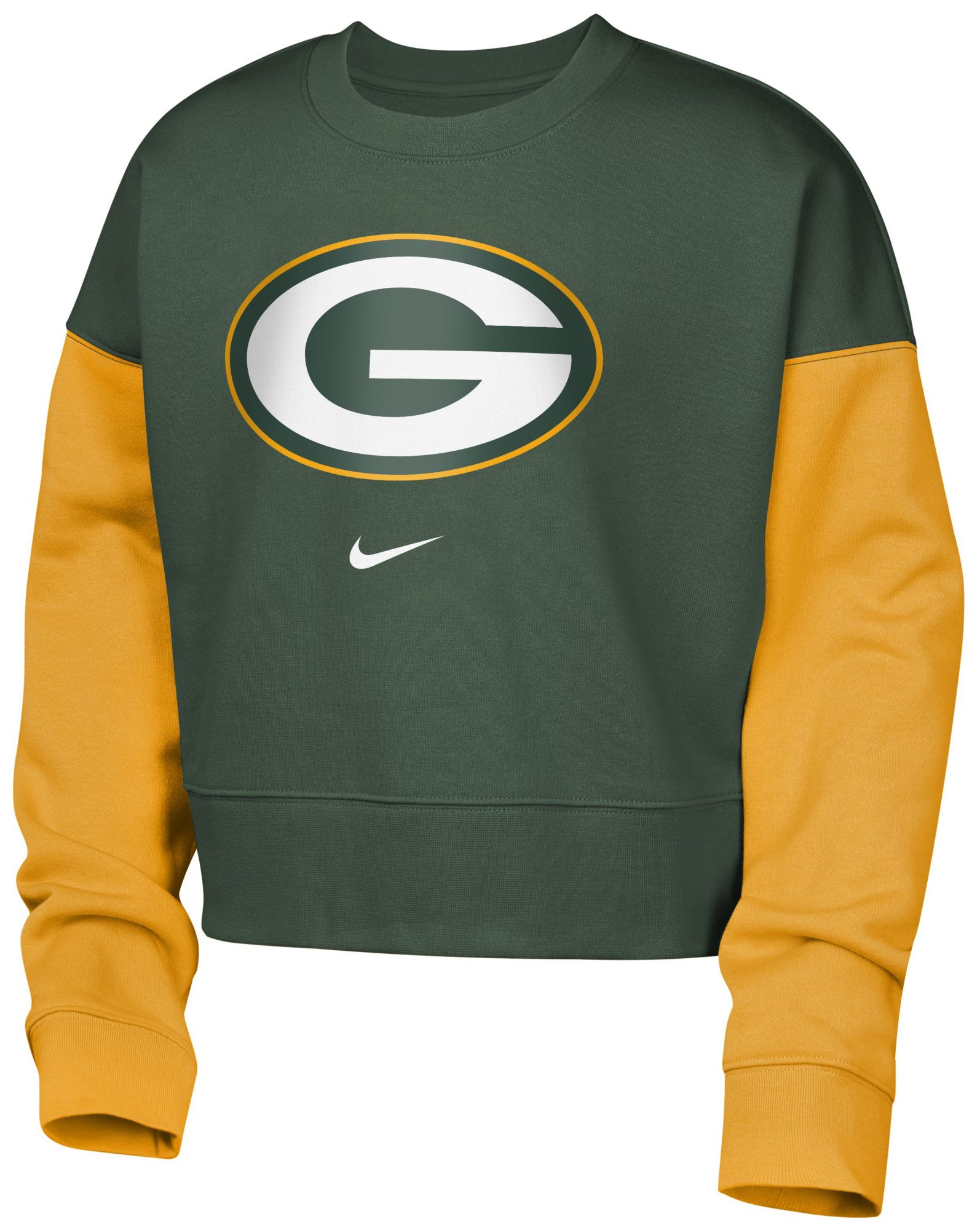 Nike Girls' Green Bay Packers Green Phoenix Crew Pullover Sweatshirt product image