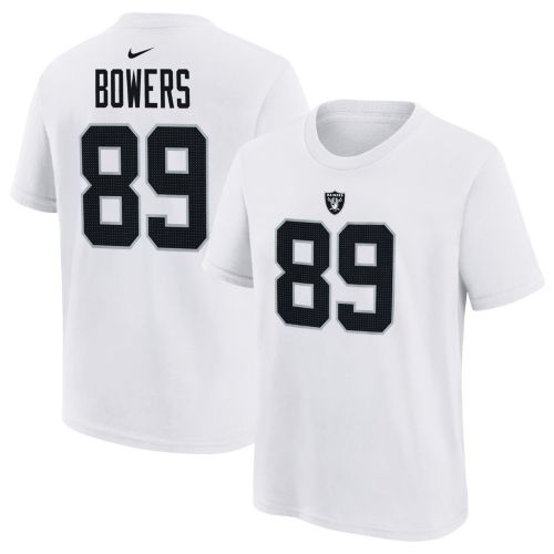 ぷぽ！激レア⭐️AK ハードフォードウルフパック ホッケーシャツ ゲームシャ Nike Youth Las Vegas Raiders Brock Bowers Black Game Jersey