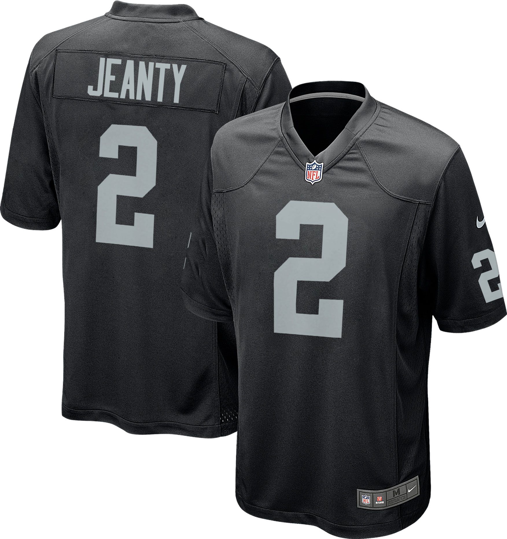 Nike Youth Las Vegas Raiders Ashton Jeanty #2 Black Game Jersey product image