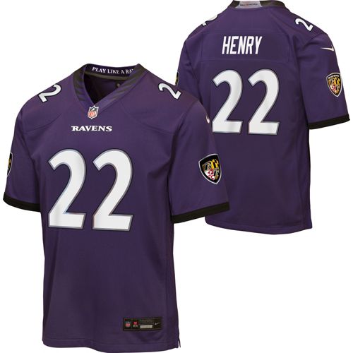 Nike Youth Baltimore Ravens Lamar Jackson #8 Purple Home Game