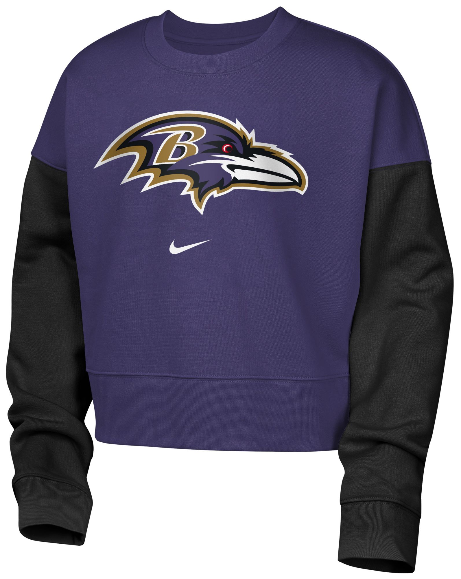 Nike Girls' Baltimore Ravens Purple Phoenix Crew Pullover Sweatshirt product image