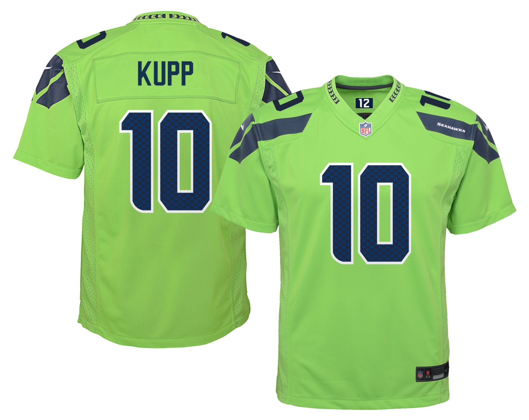 Nike Youth Seattle Seahawks Cooper Kupp #10 Green Game Jersey product image