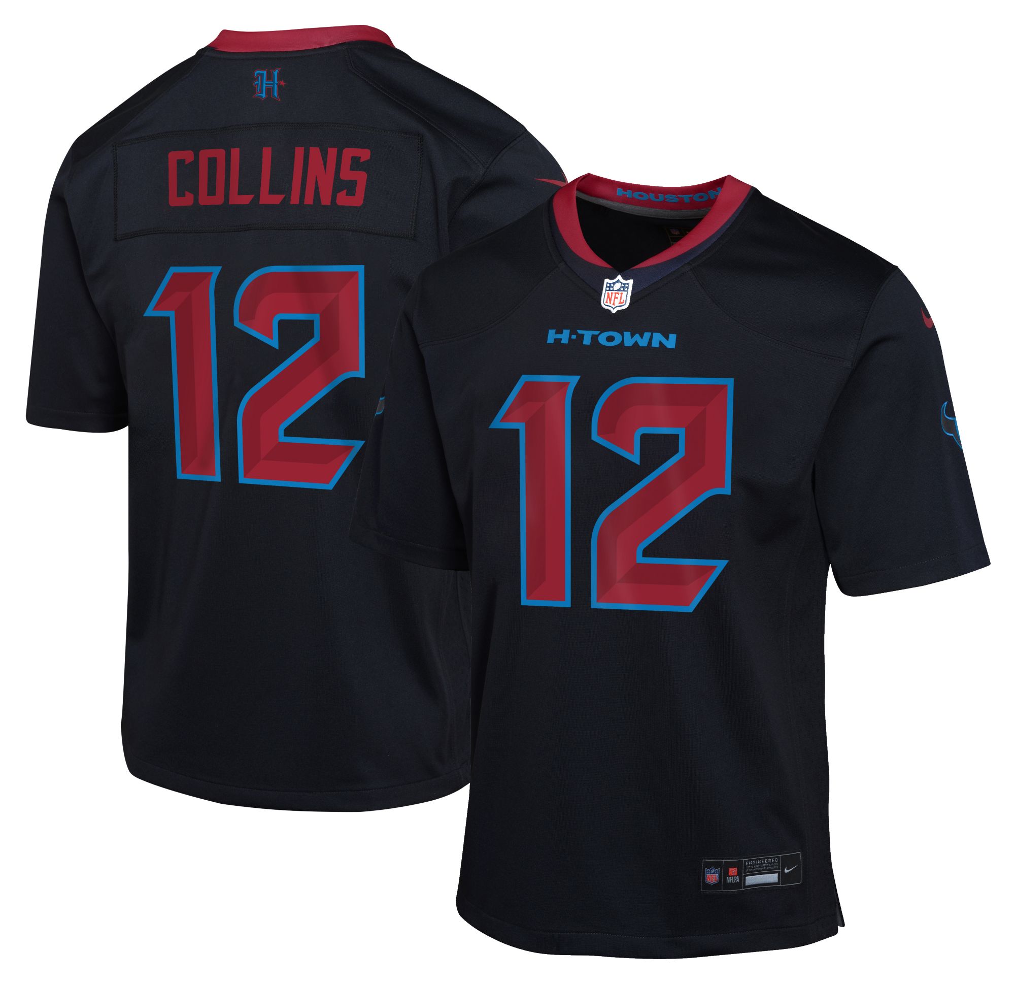 Nike Youth Houston Texans Nico Collins #12 Navy Alternate Game Jersey product image