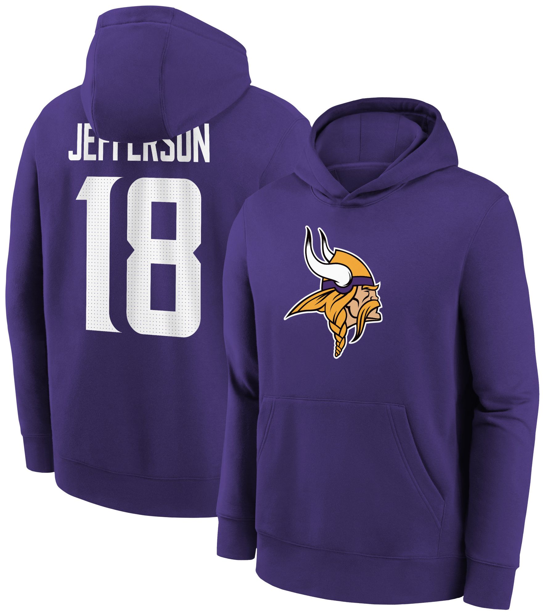 Nike Youth Minnesota Vikings Justin Jefferson #18 Pullover Hoodie product image