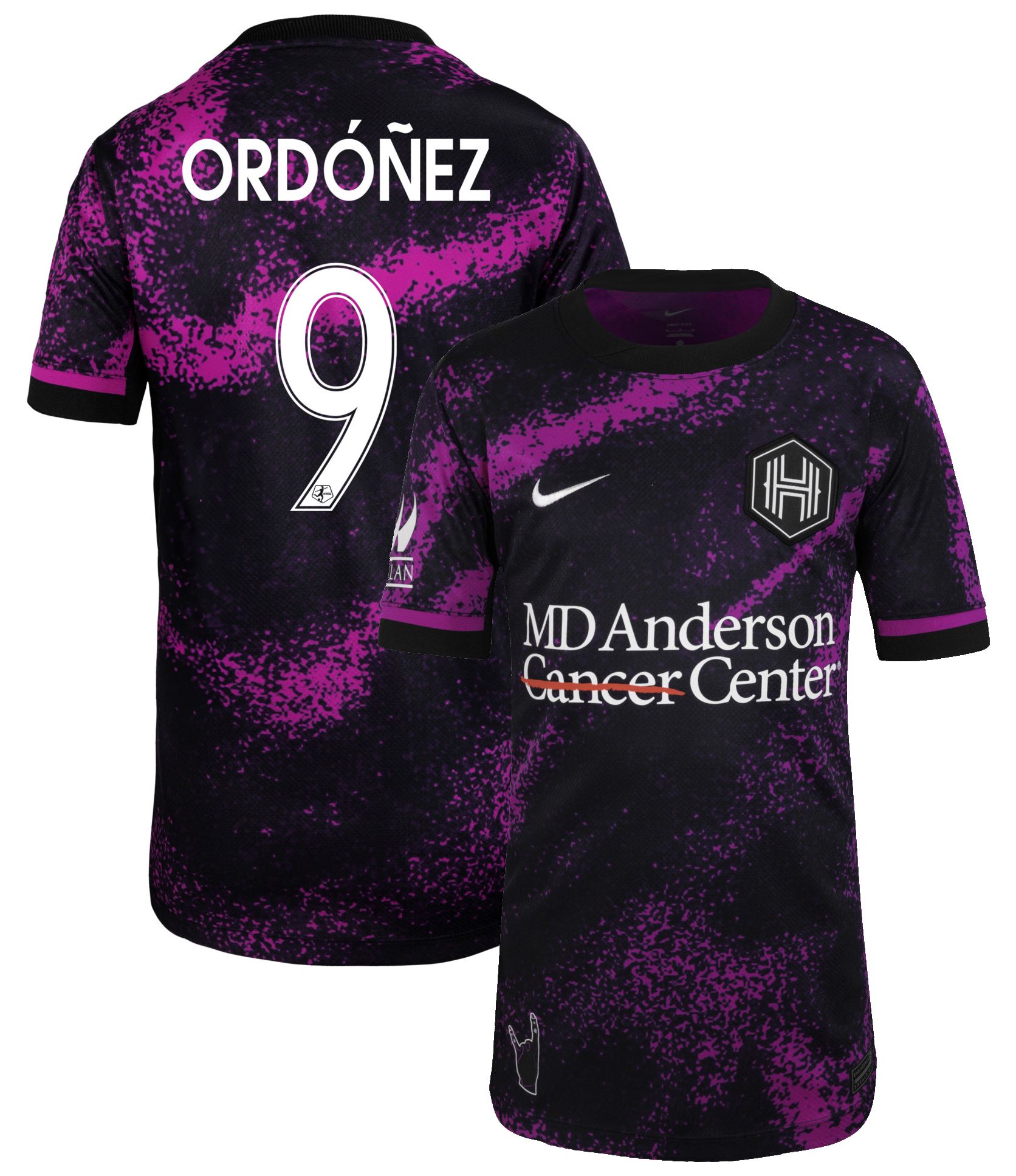 Nike Youth Houston Dash Diana Ordonez #9 Red Away Replica Jersey product image