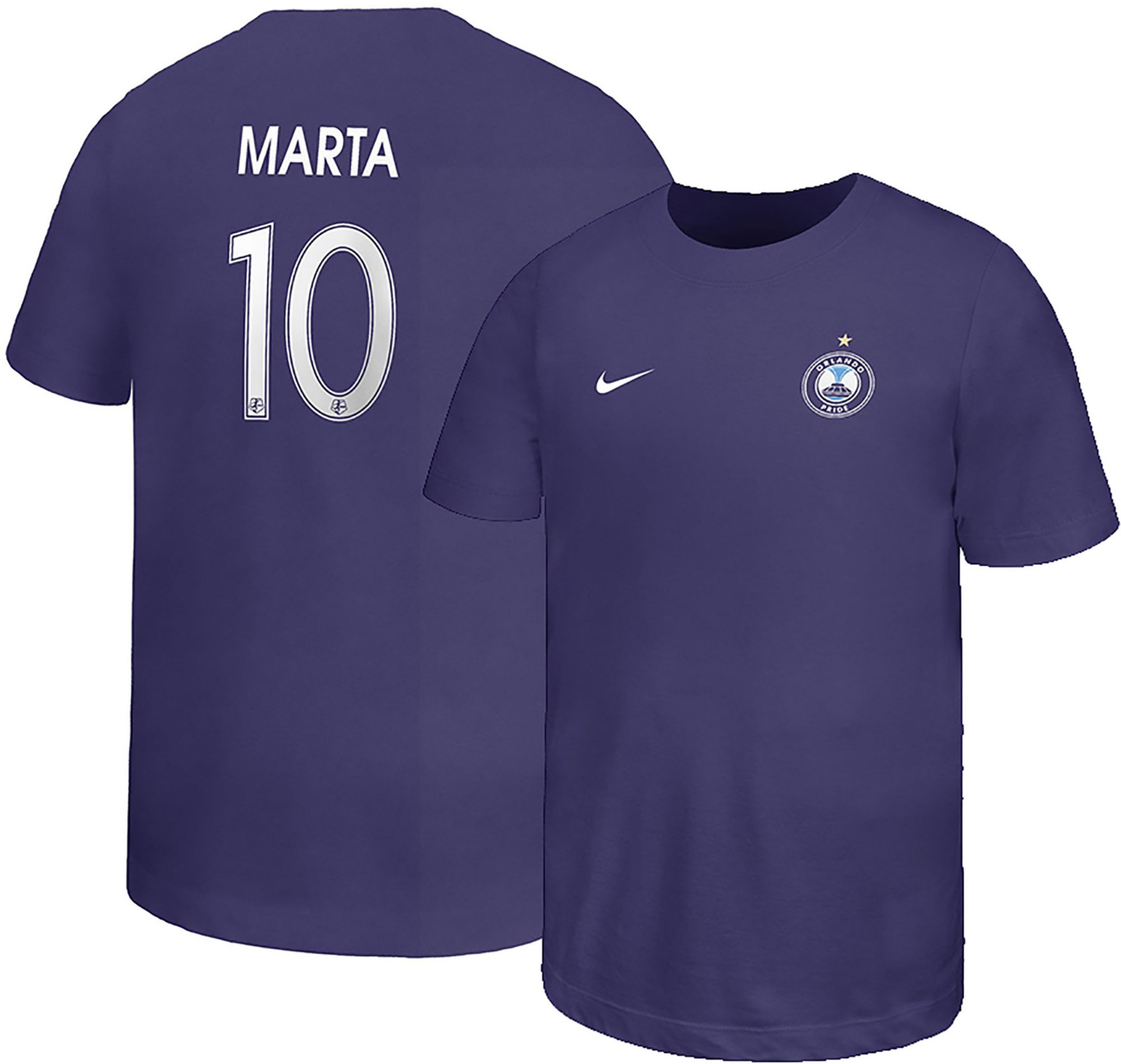 Nike Youth Orlando Pride 2025 Marta #10 Purple T-Shirt product image