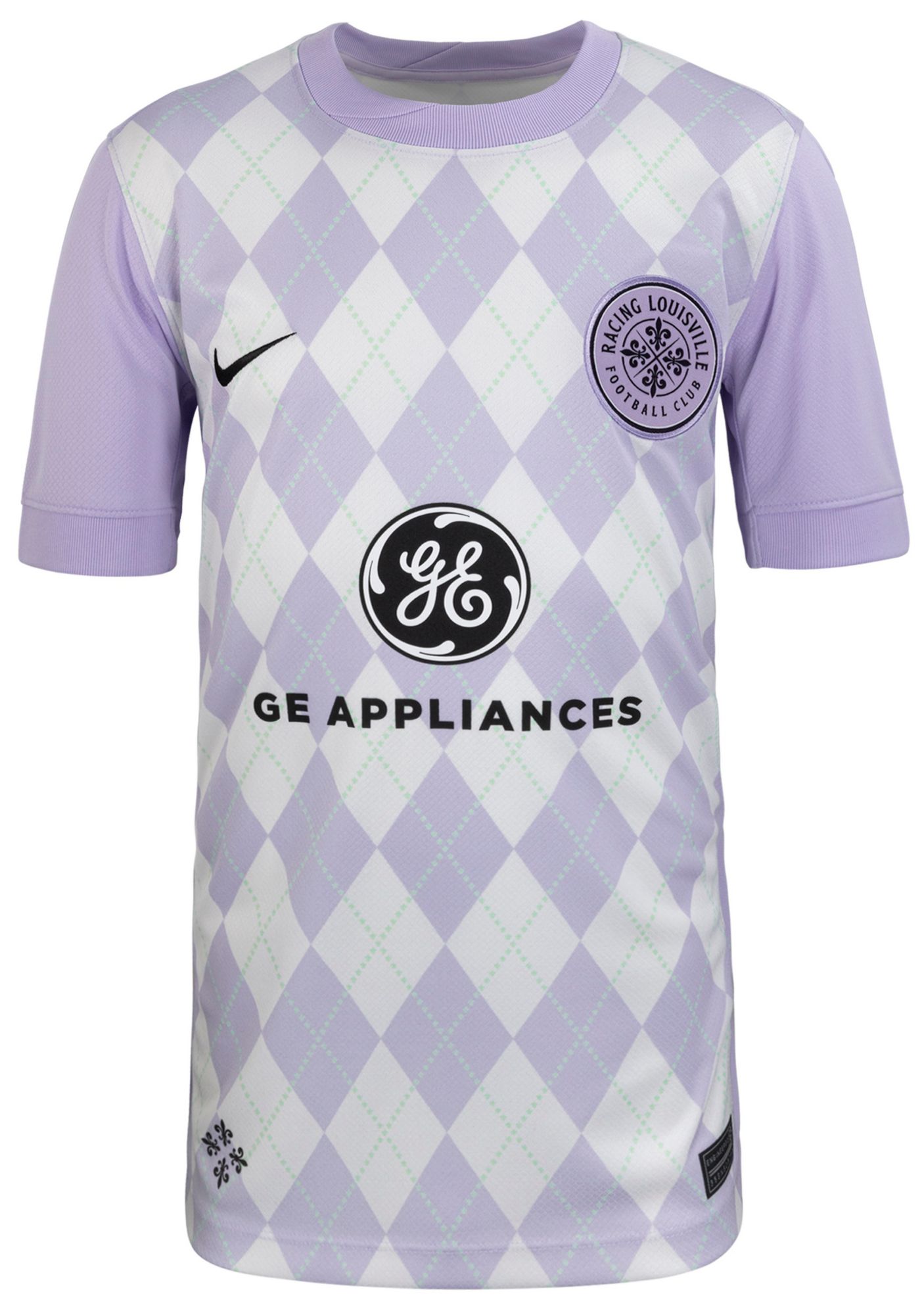 Nike Youth Racing Louisville FC 2024-25 Light Purple Home Replica Jersey product image