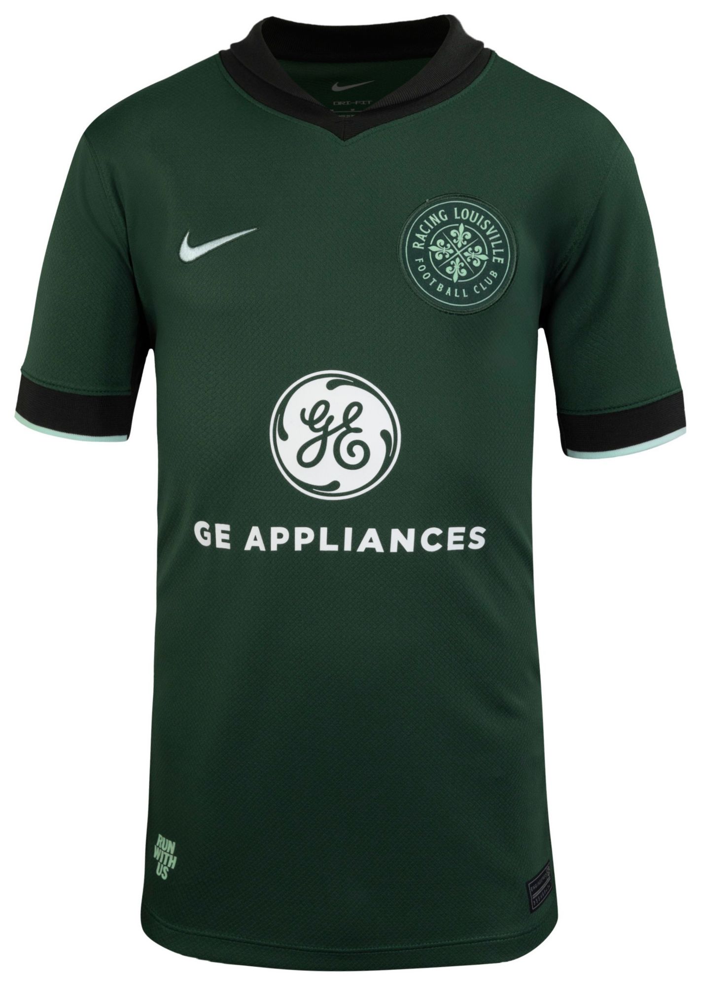 Nike Youth Racing Louisville FC 2025-26 Green Away Replica Jersey product image