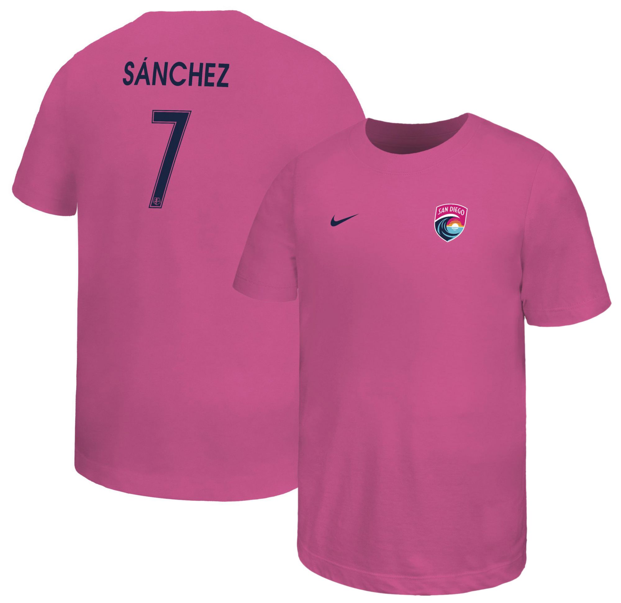Nike Youth San Diego Wave Maria Sanchez #7 2025 Red T-Shirt product image
