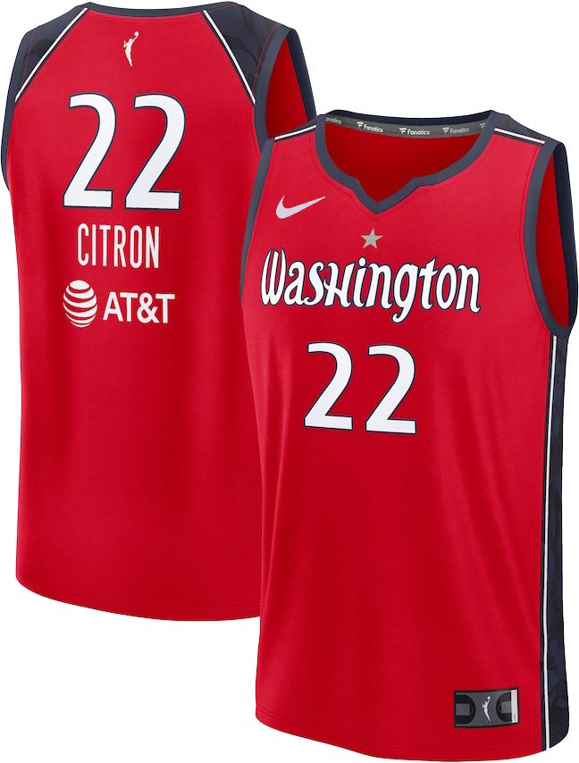 Nike Youth Washington Mystics Sonia Citron #22 Red Replica Explorer Jersey product image
