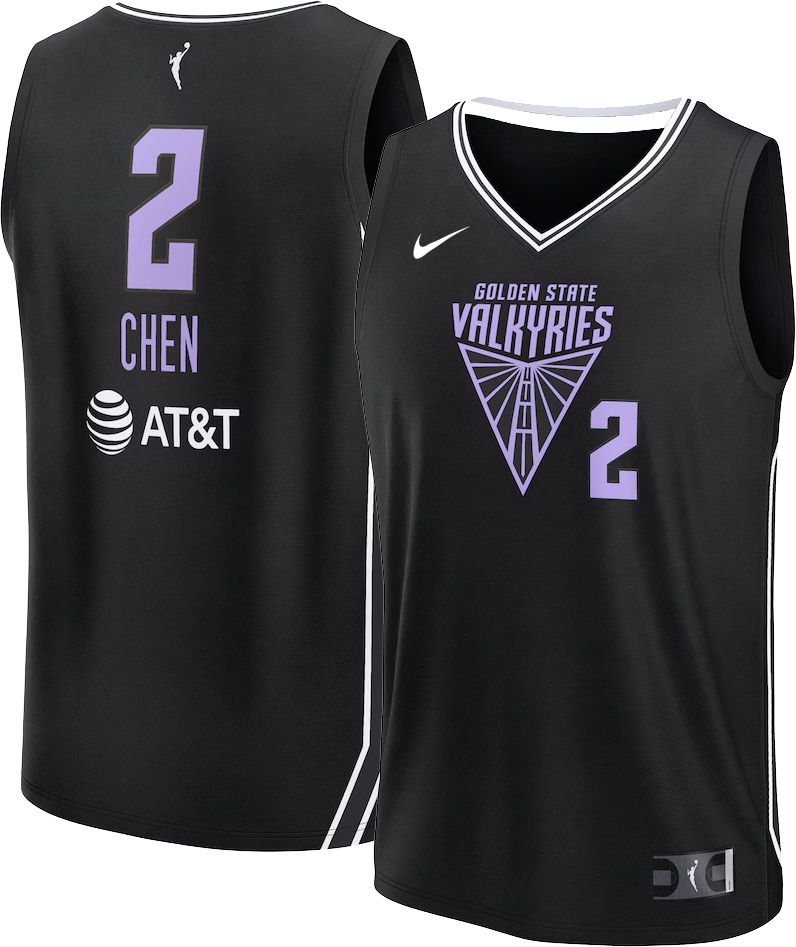 TWS S/S JERSEY WT M 新品未開封 Nike Youth Golden State Valkyries Kaitlyn Chen #2 Black Explorer