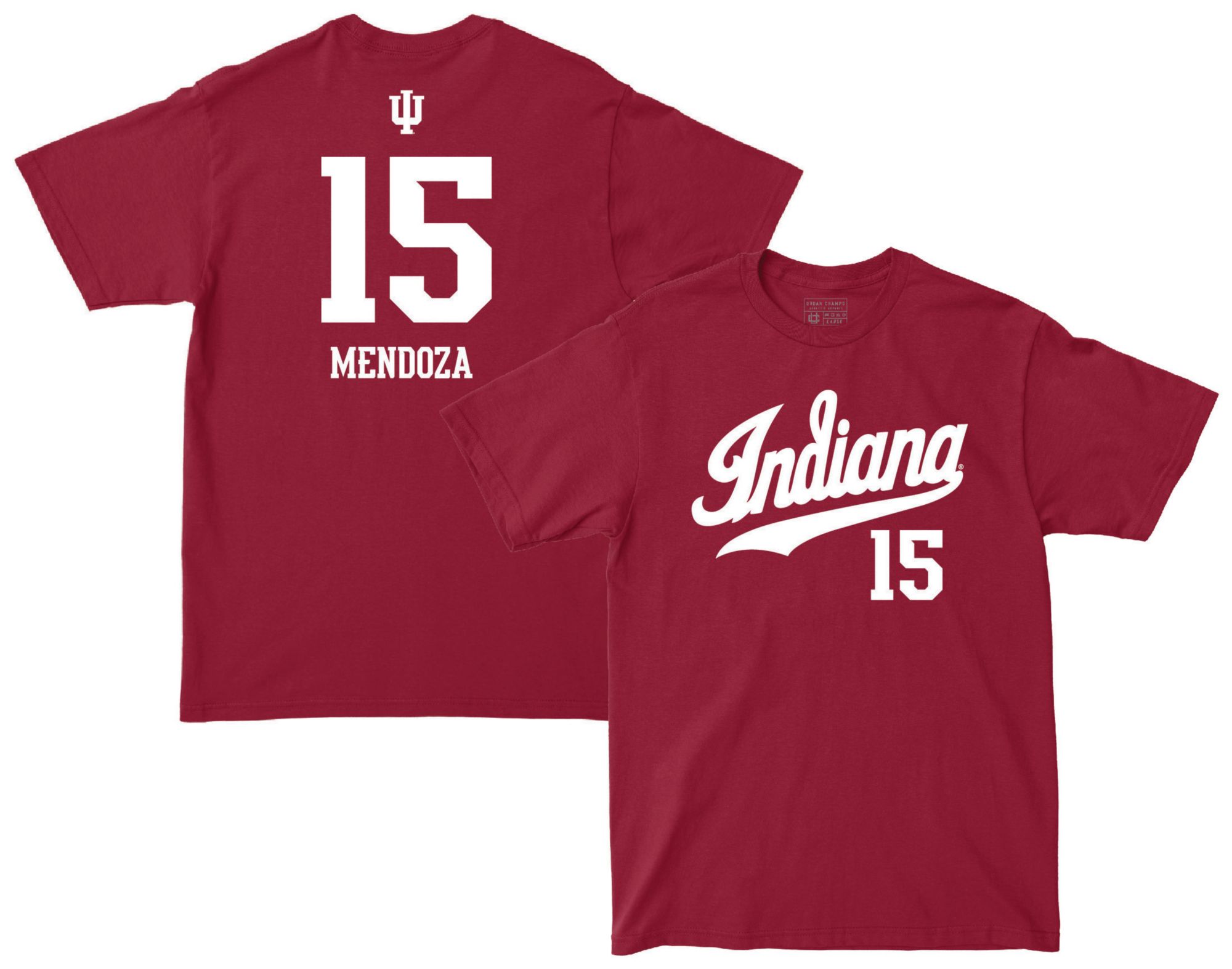 Campus Ink Men's Indiana Hoosiers Fernando Mendoza #15 Crimson T-Shirt product image
