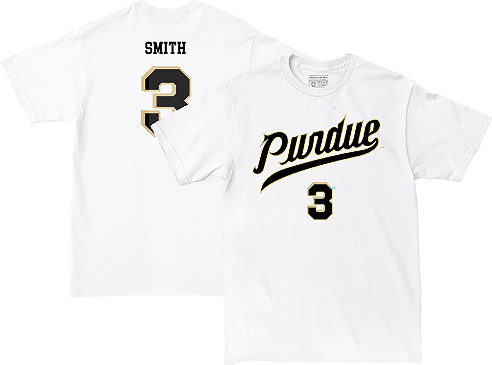 Campus Ink Men's Purdue Boilermakers Braden Smith #3 White T-Shirt product image