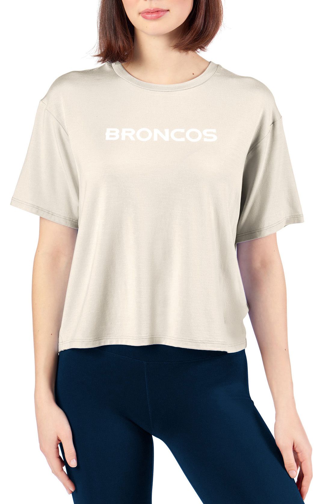 Certo Women's Denver Broncos Off White Format T-Shirt product image