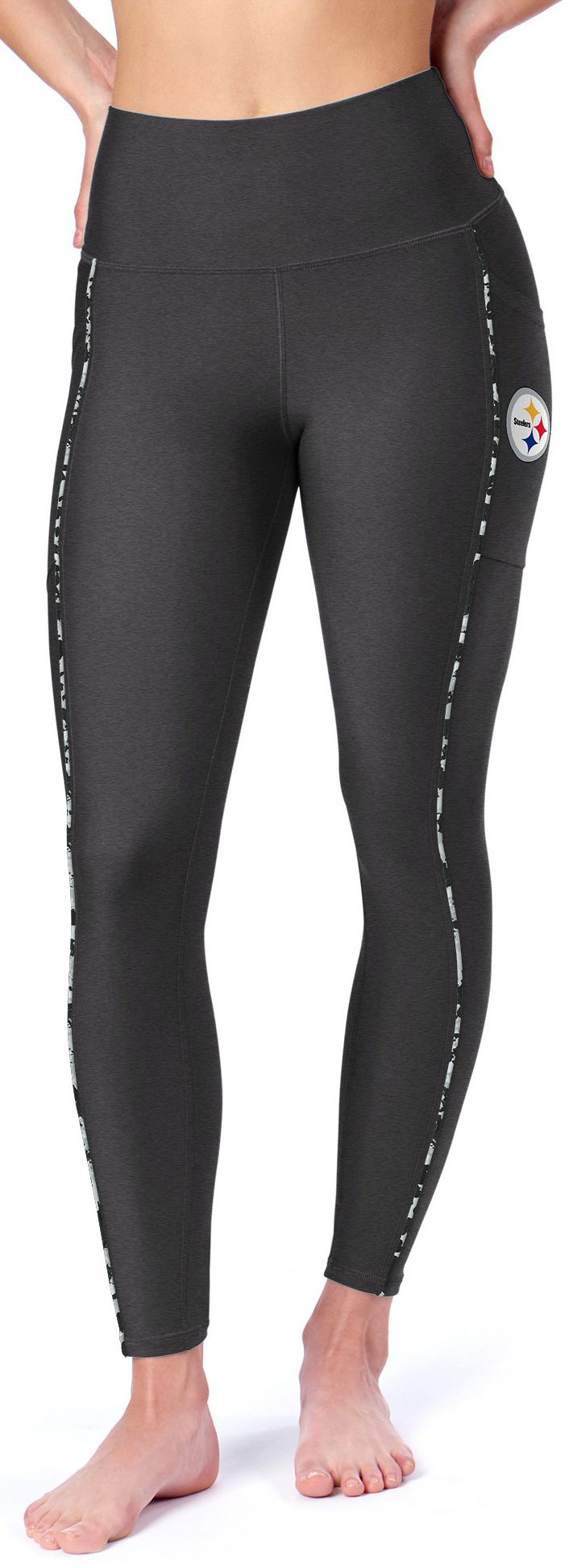 Certo Women's Pittsburgh Steelers Heather Grey Assembly Leggings product image