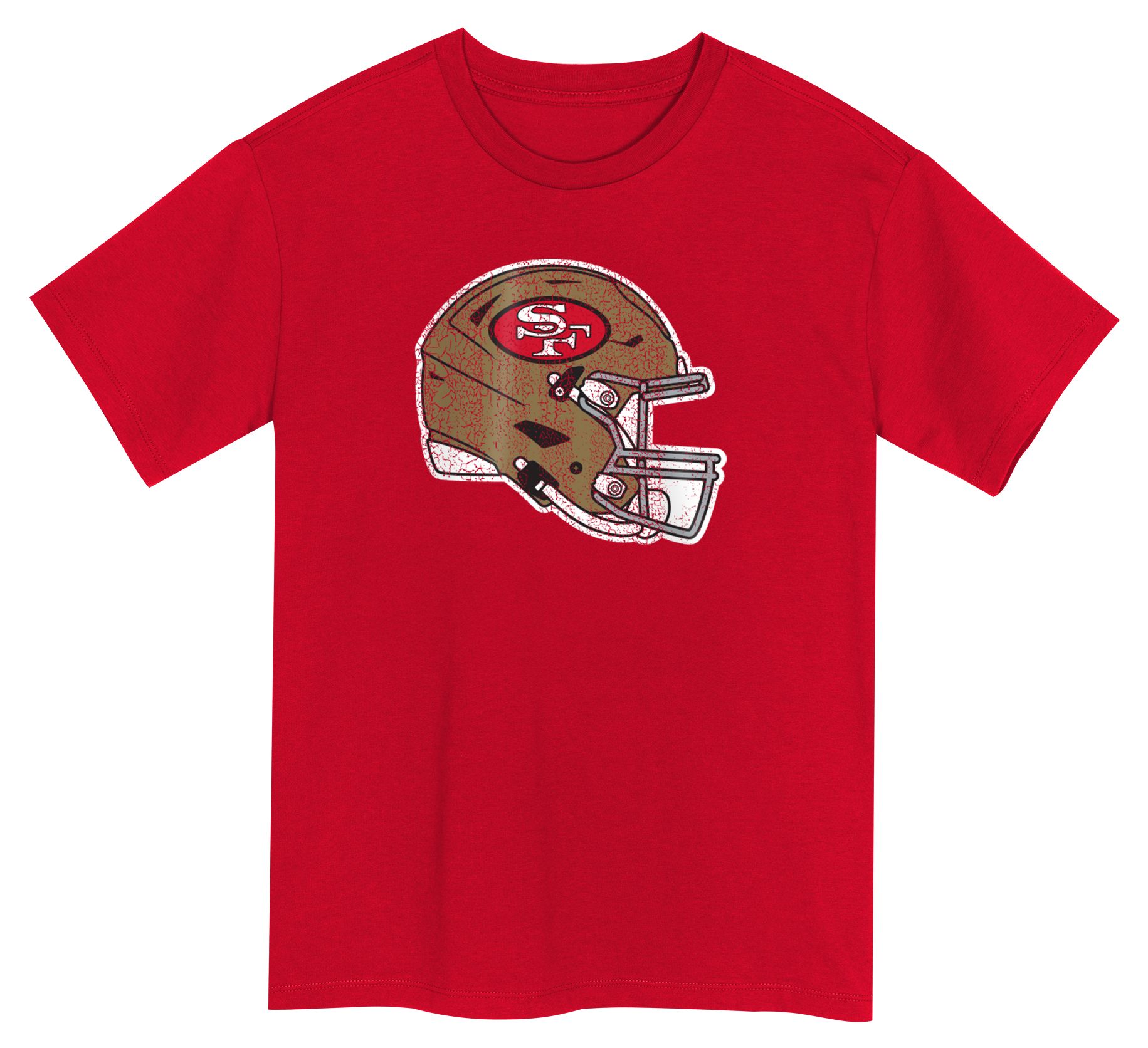 NFL Team Apparel Boys' San Francisco 49ers Red 4-7 Get Loud Short Sleeve T-Shirt product image