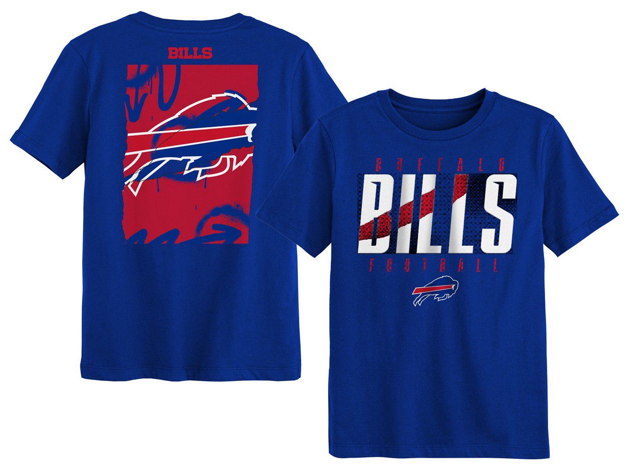 NFL Team Apparel Boys' Buffalo Bills Royal 4-7 Posterize Short Sleeve T-Shirt product image