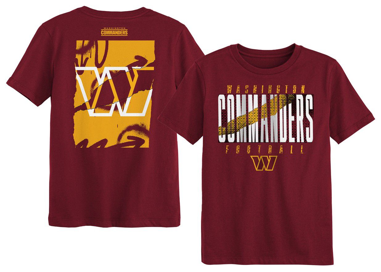 NFL Team Apparel Boys' Washington Commanders Garnet 'Posterize' T-Shirt product image