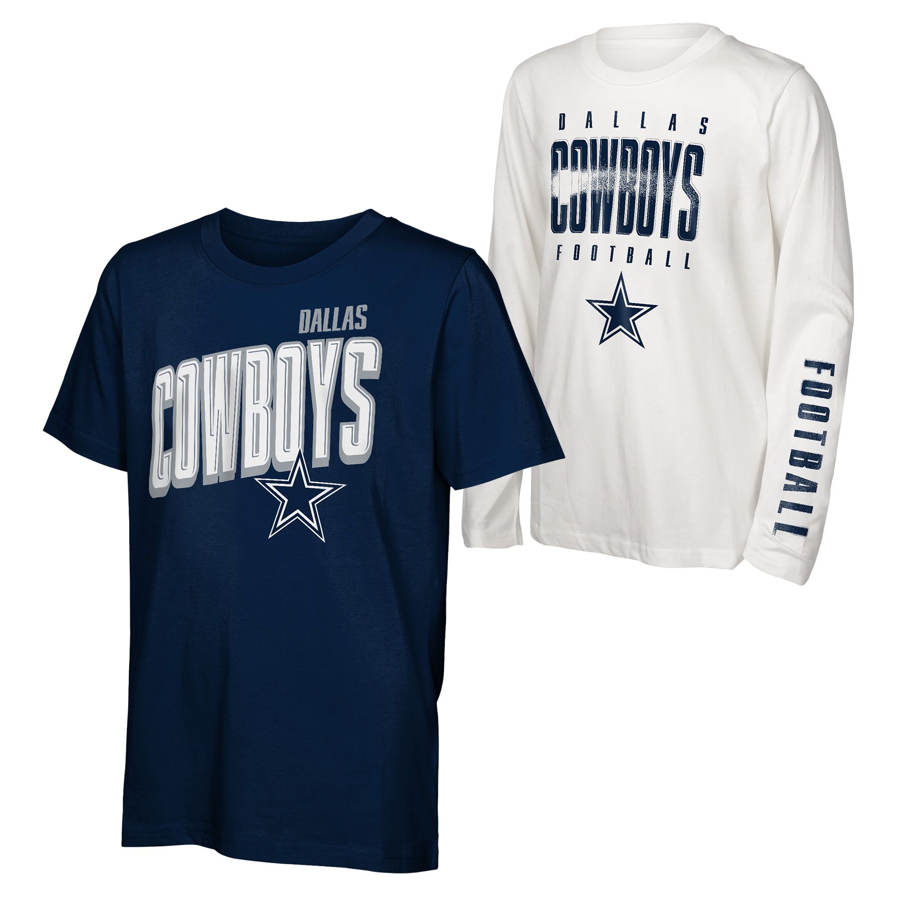 NFL Team Apparel Boys' Dallas Cowboys Navy Mix 3-in-1 T-Shirt Set product image