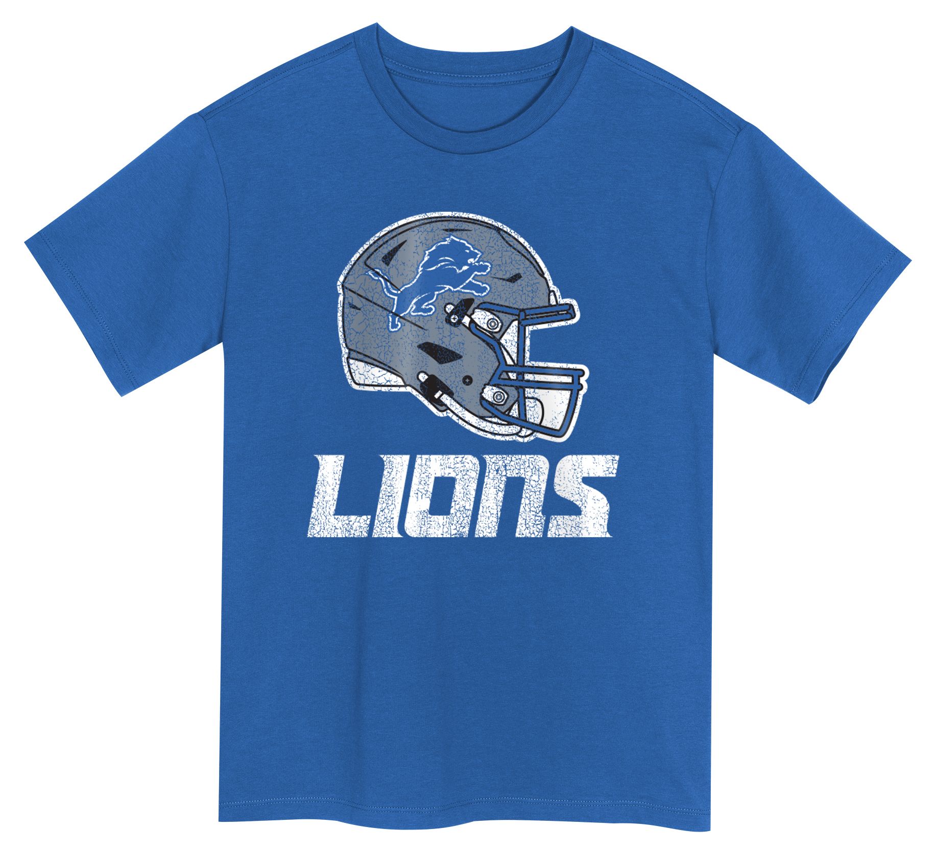 NFL Team Apparel Boys' Detroit Lions Blue 4-7 Get Loud Short Sleeve T-Shirt product image
