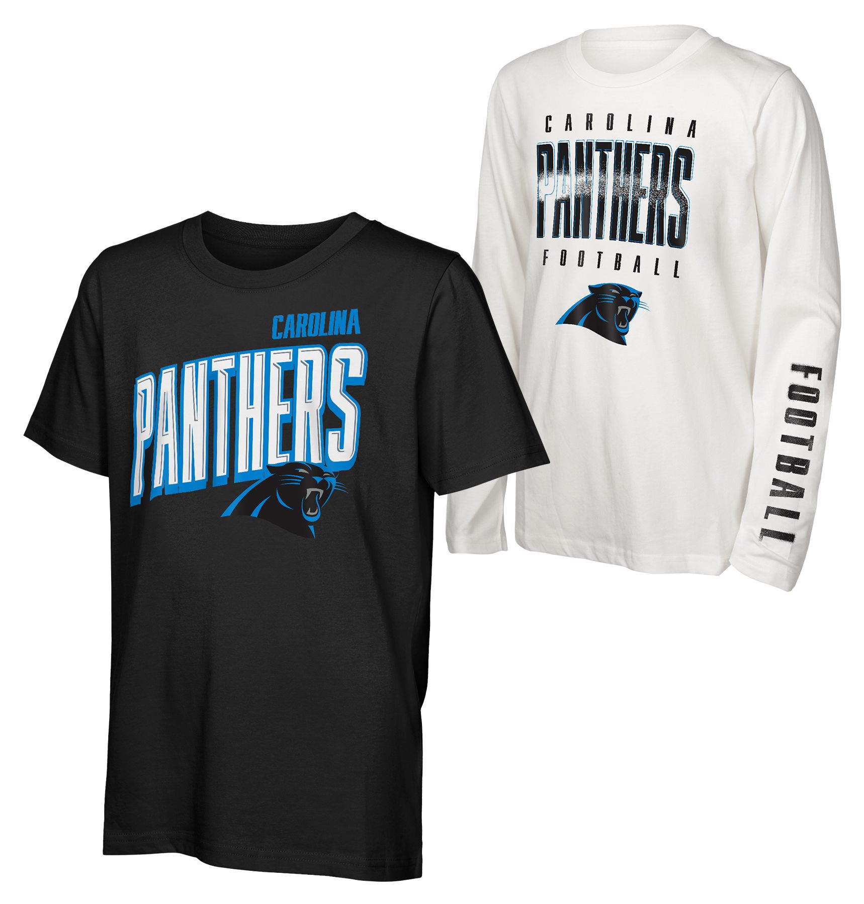 NFL Team Apparel Boys' Carolina Panthers Black '3 In 1' Long Sleeve T-Shirt product image