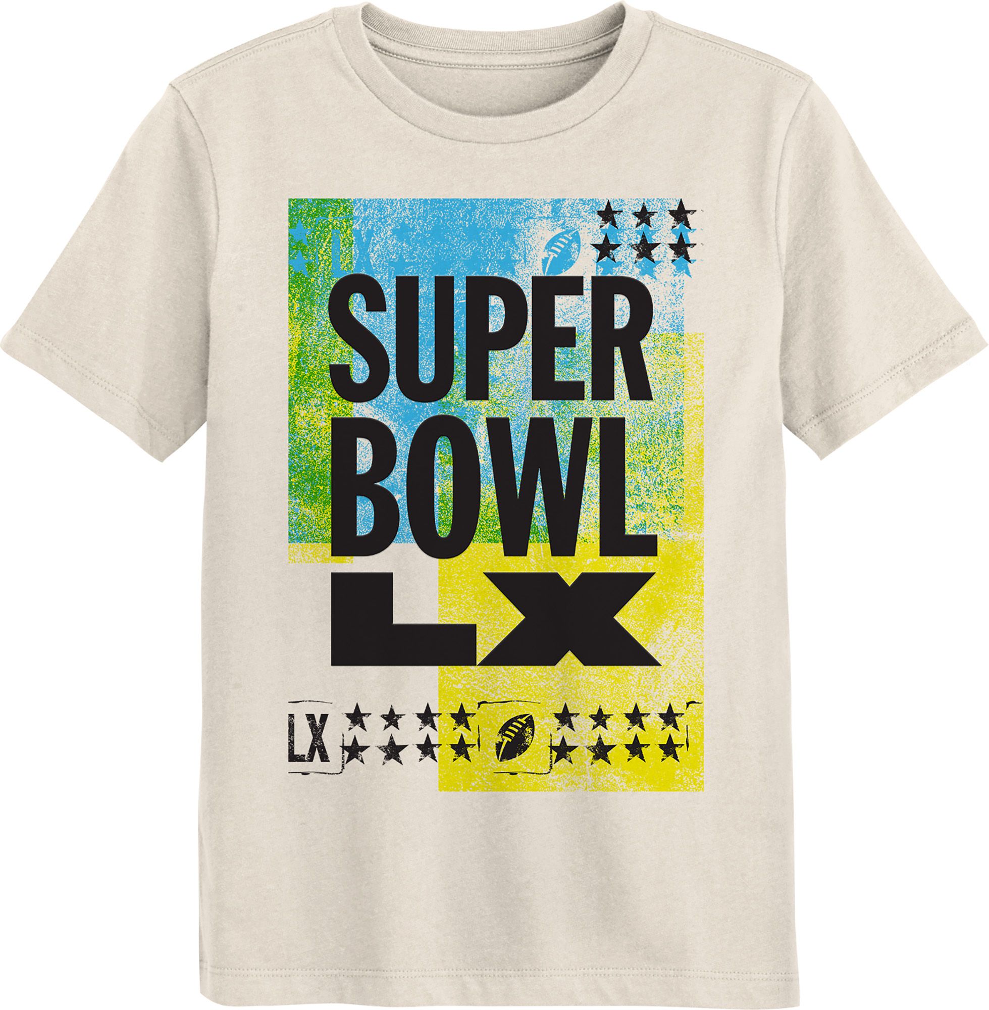 NFL Team Apparel Boys' 2025-26 Super Bowl LX Natural  Poster Puff T-Shirt product image