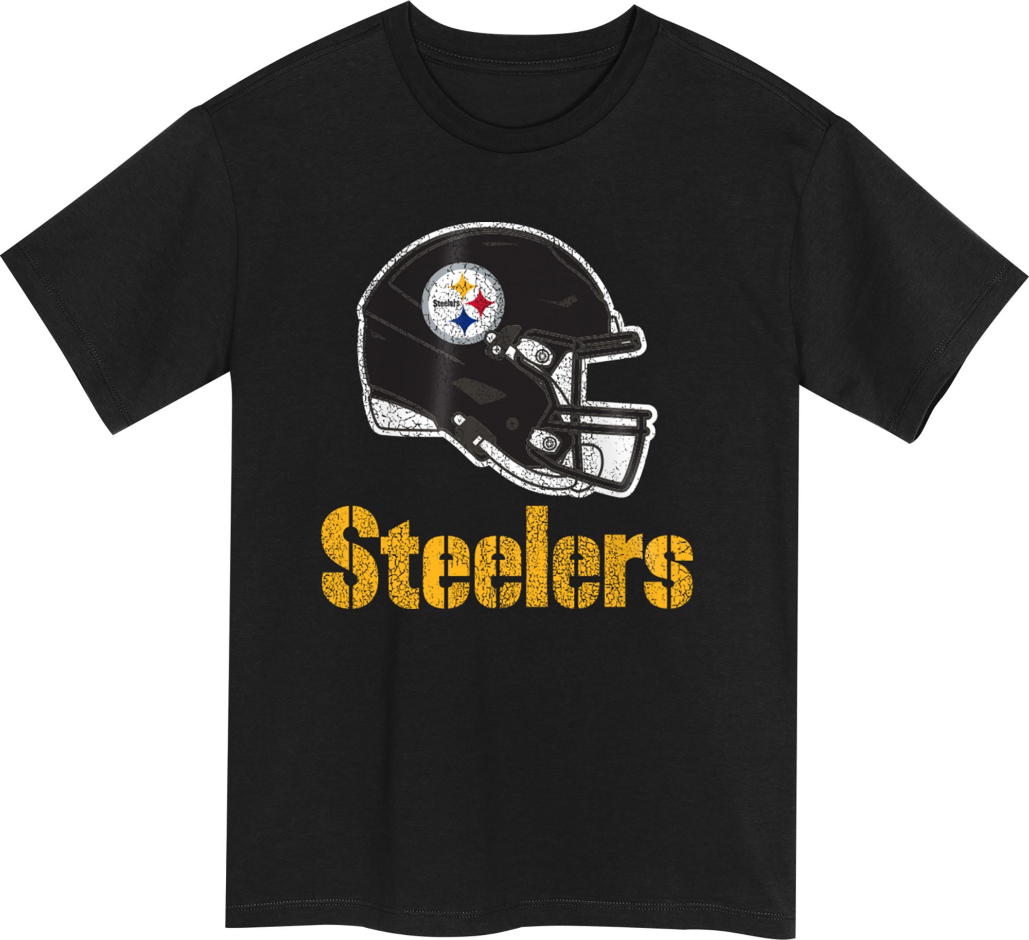 NFL Team Apparel Boys' Pittsburgh Steelers Black Get Loud T-Shirt product image