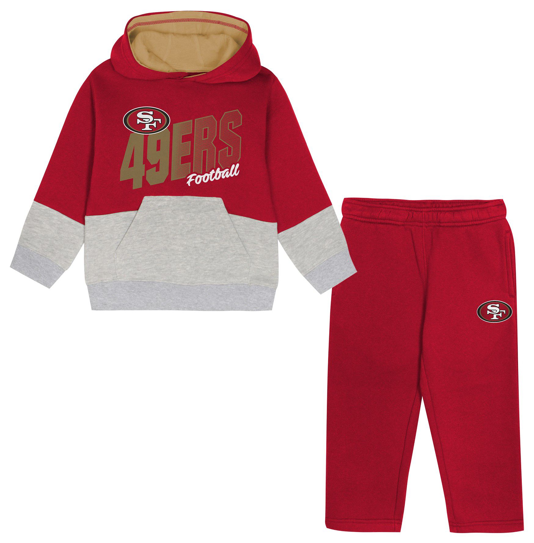 NFL Team Apparel Infant San Francisco 49ers Red Line Men Set product image
