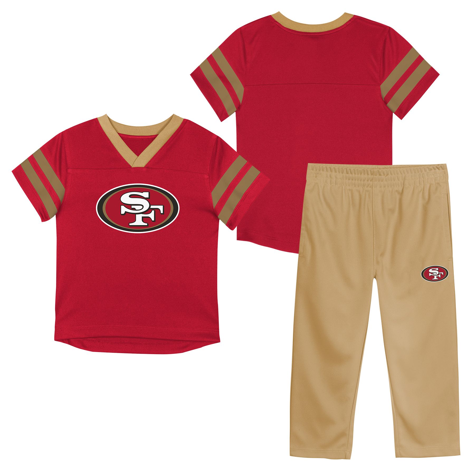NFL Team Apparel Infant San Francisco 49ers Red Red Zone 2-Piece Set product image